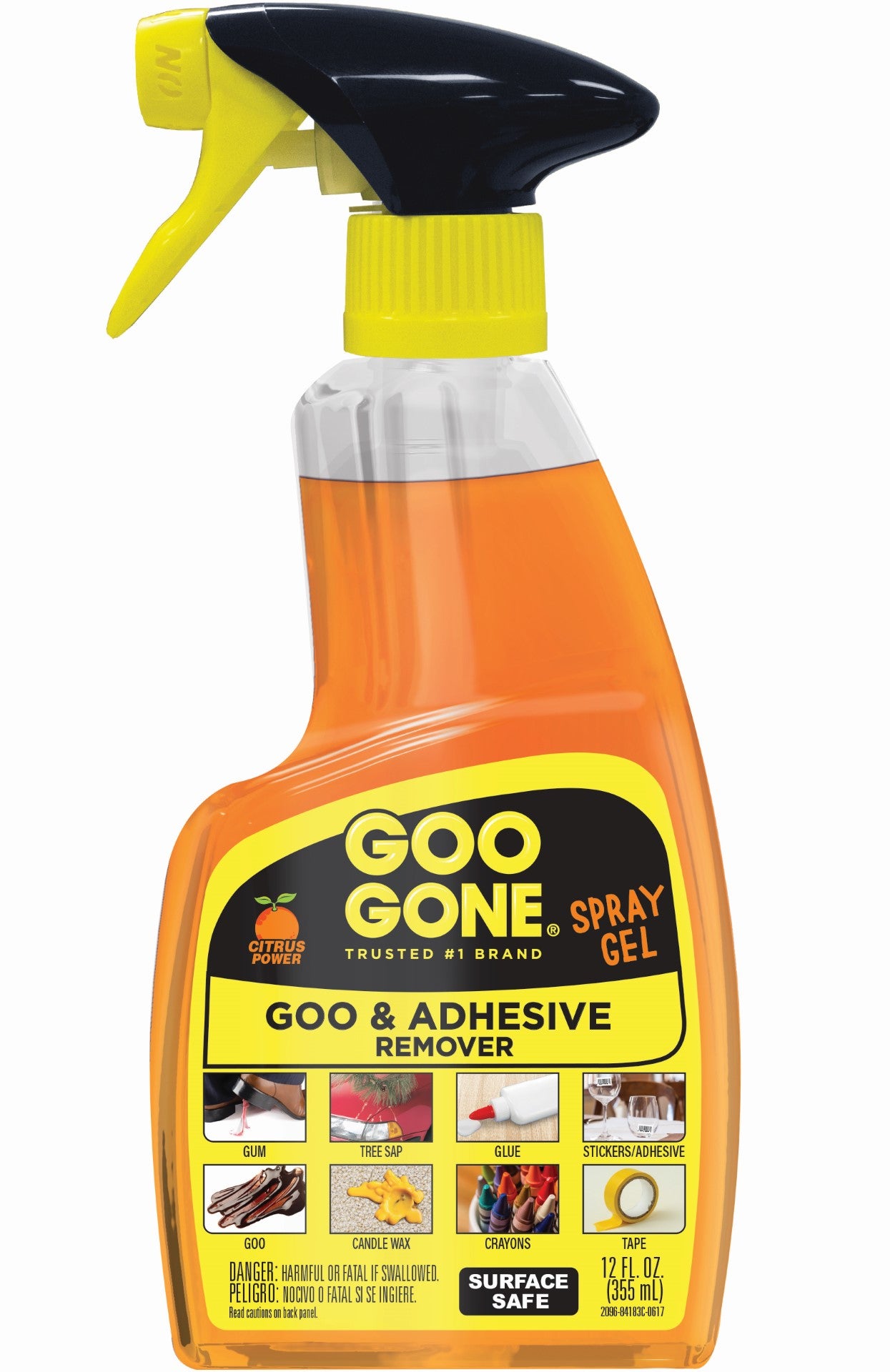 Goo Gone Adhesive Remover Spray Gel 12 Fluid Ounce - 6 Per Case.