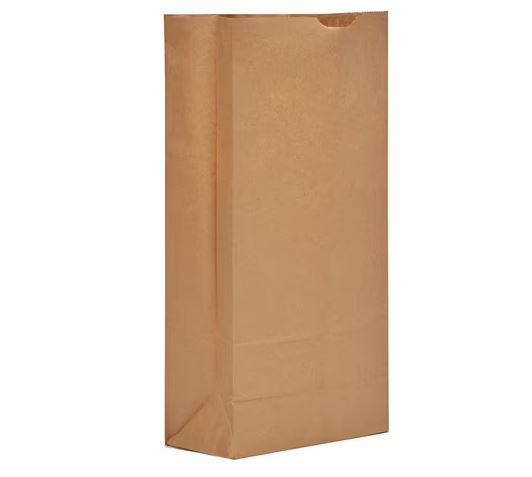 Ajm 20# Narrow Base Kraft Extra Heavy Bag, 500 Count Per Case
