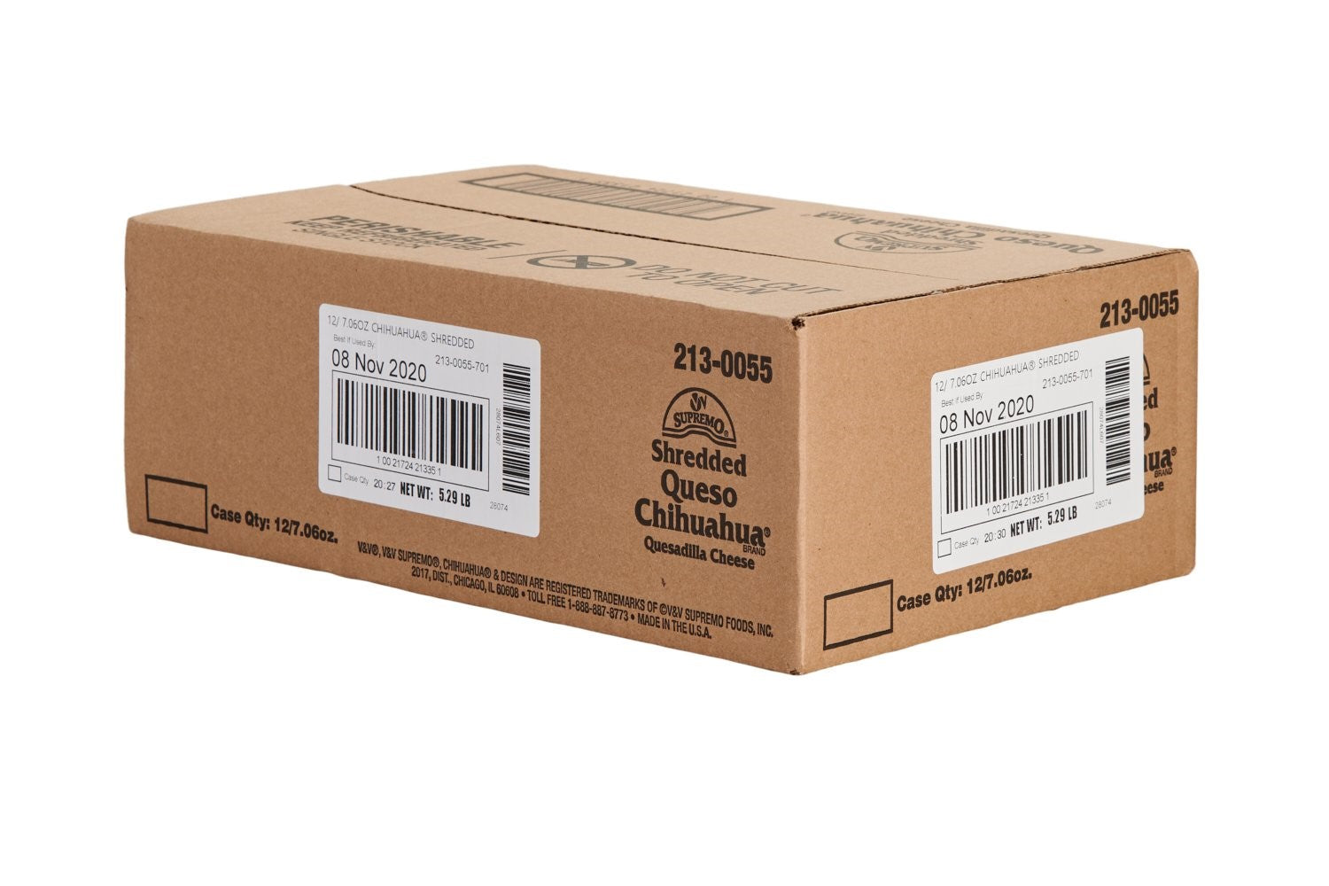 Queso Chihuahua Shred 7.06 Ounce Size - 12 Per Case.