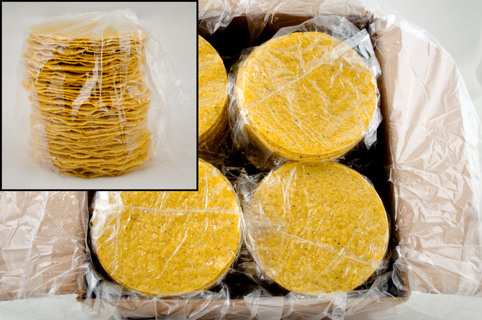 Pancho Villa™ Tostada Shells Bulk 4.86 Pound Each - 1 Per Case.