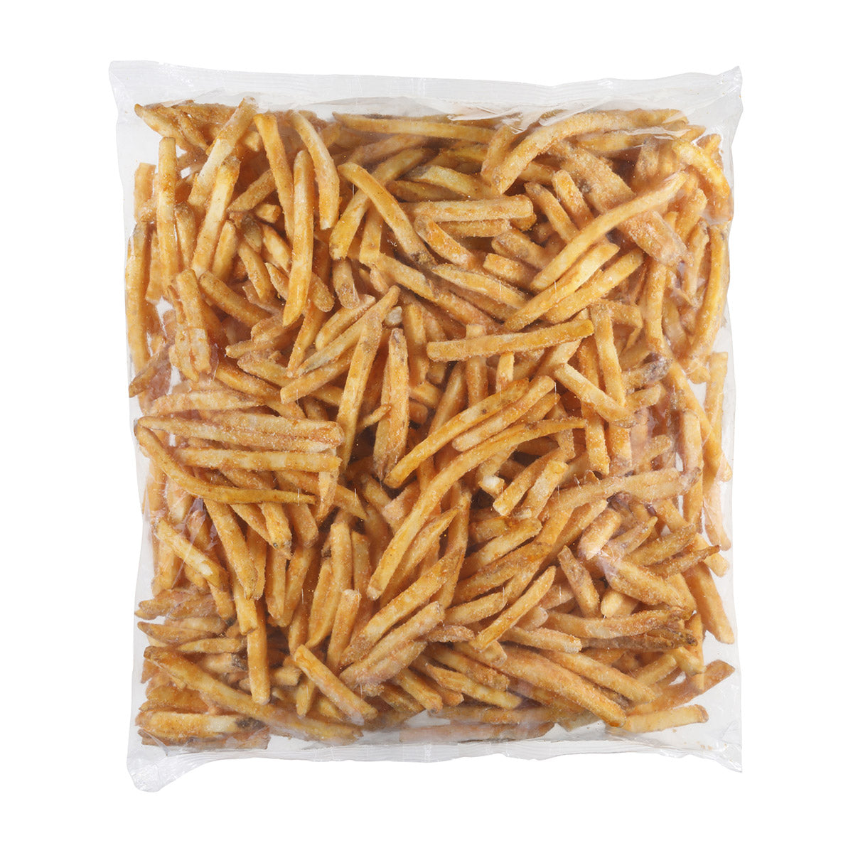 Simplot Seasonedcrisp 6"x8" Savory Battered Straight Cut Fries Skin On 5 Pound Each - 6 Per Case.