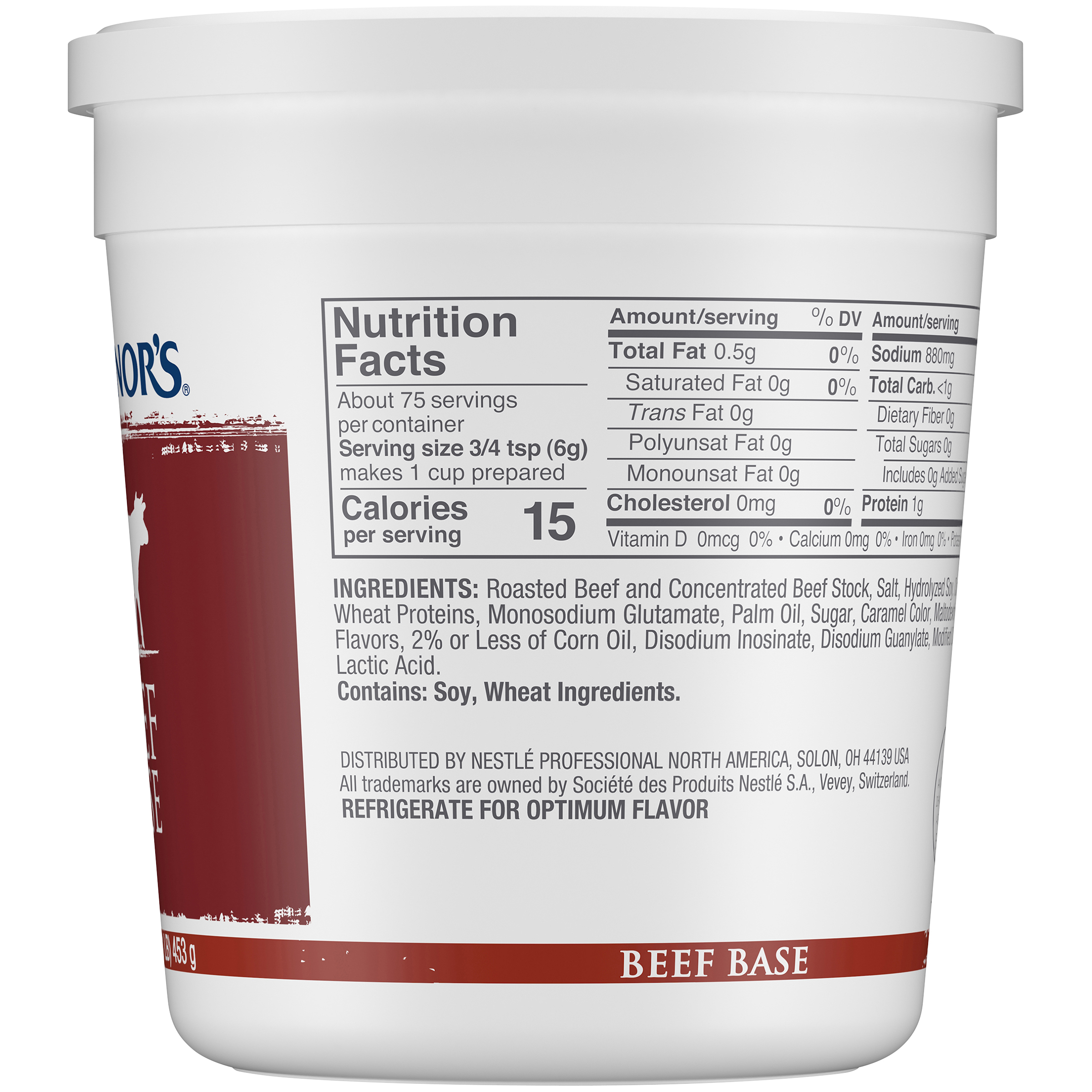 Minor's Beef Base 1 Pound Each - 6 Per Case.