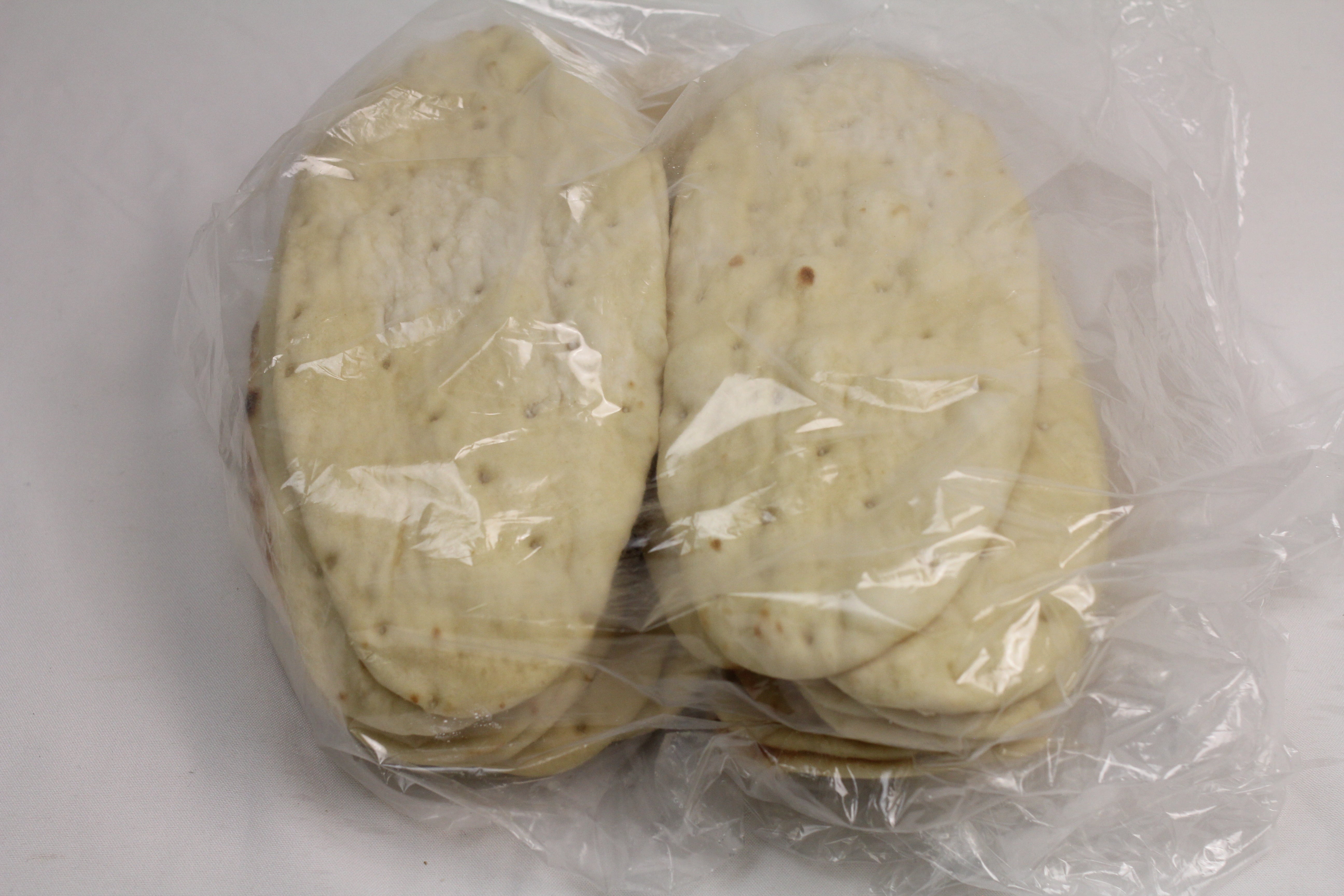 Stonefire 3"x5" Oval Thin Flatbread 36 Count Packs - 1 Per Case.