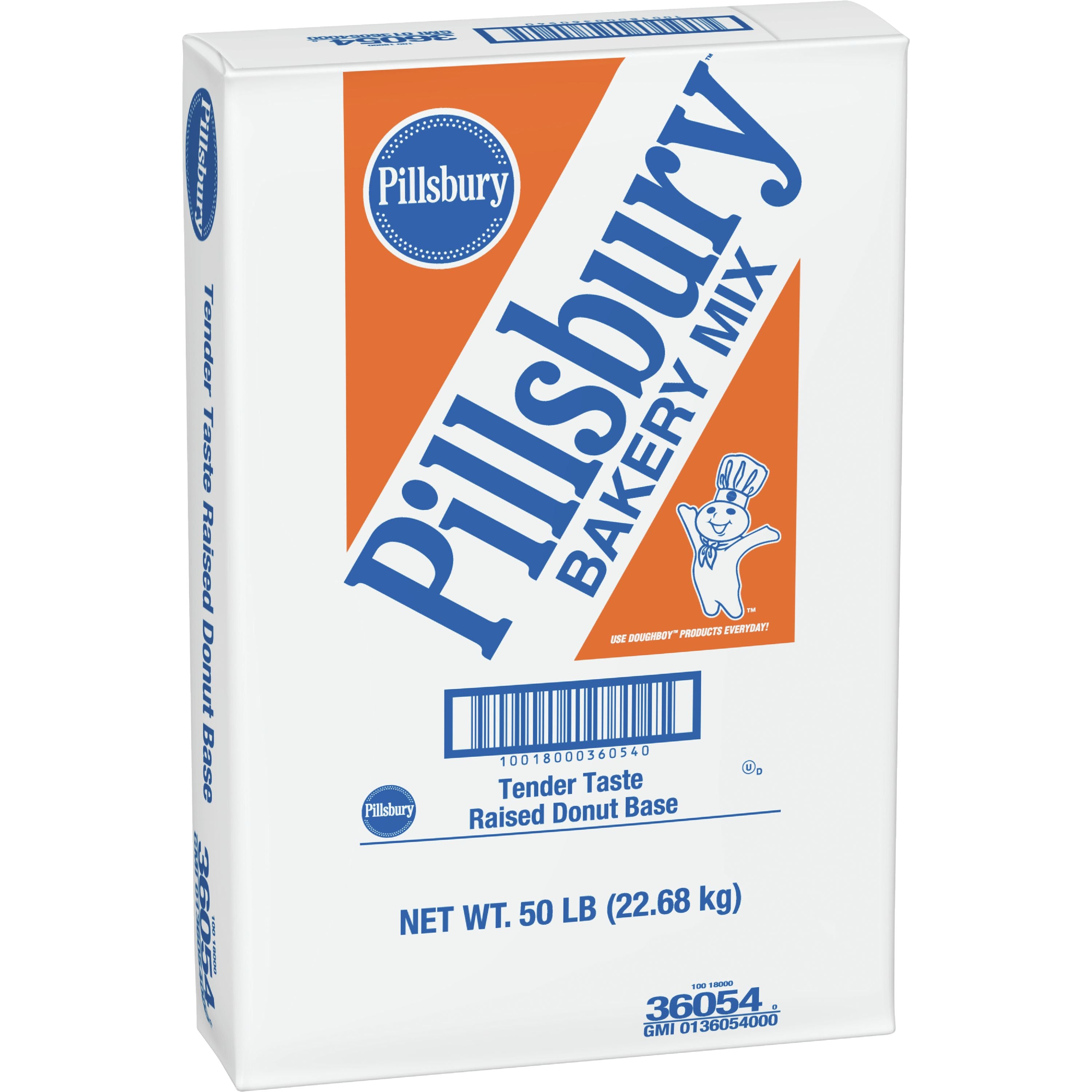 Pillsbury™ Donut Mix Tender Taste Raised 50 Pound Each - 1 Per Case.