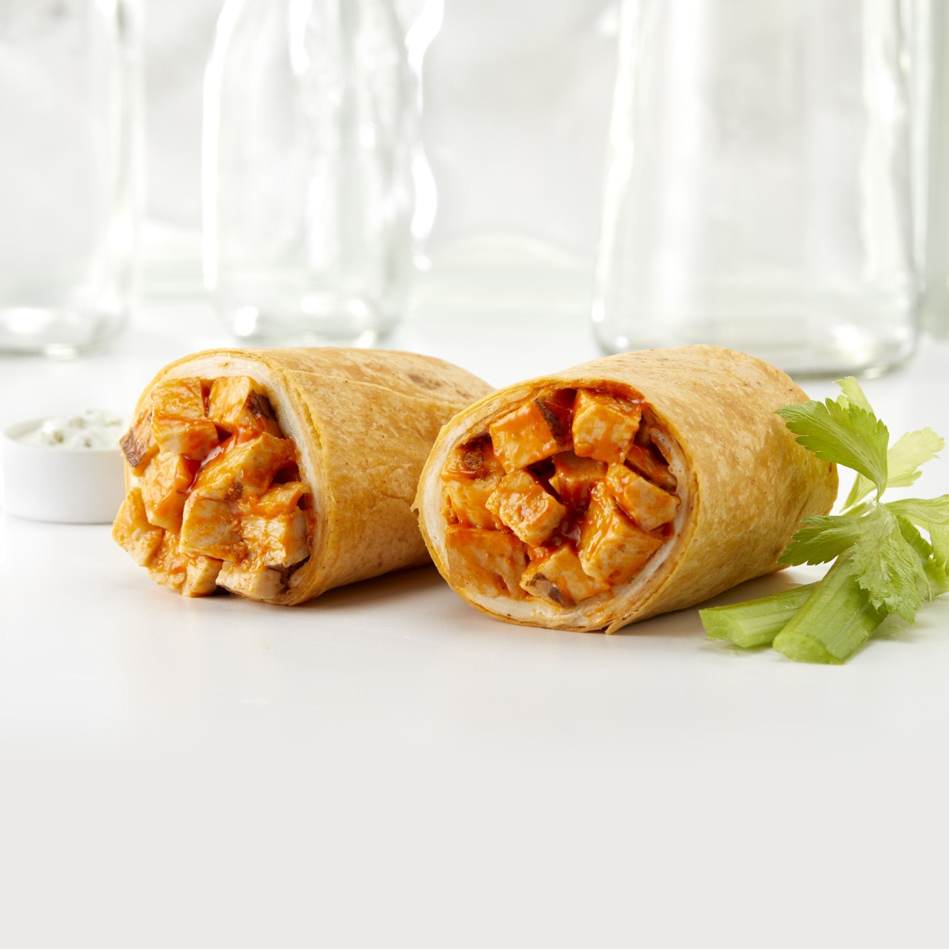 Market Sandwich Buffalo Style Grilled Chicken & Provolone Sandwich Wrap 8.6 Ounce Size - 8 Per Case.