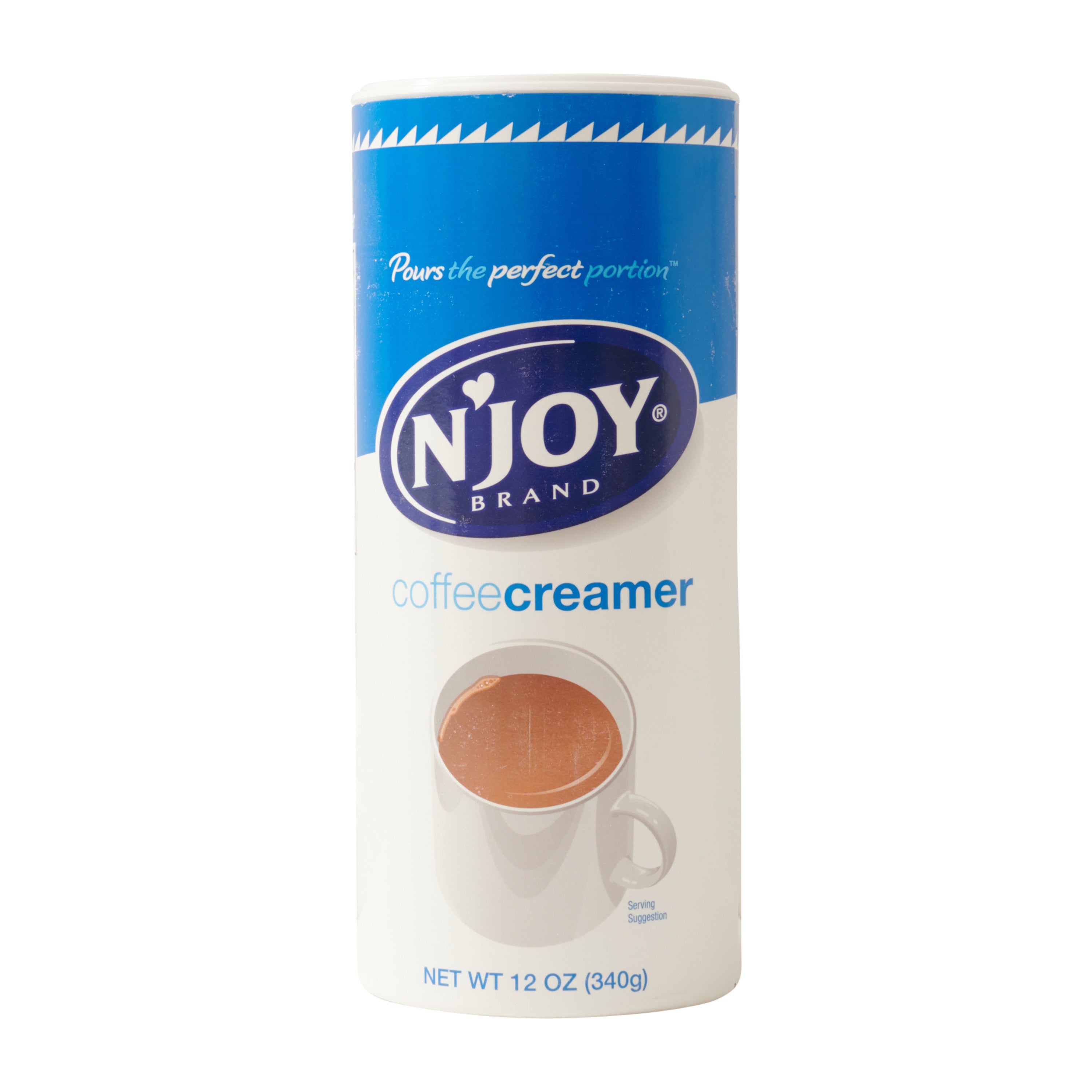 N'joy Creamer Non Dairy Canister 12 Ounce Size - 24 Per Case.