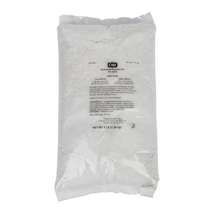 Continental Mills Value Buttermilk Pancake Mix 5 Pound Each - 6 Per Case.