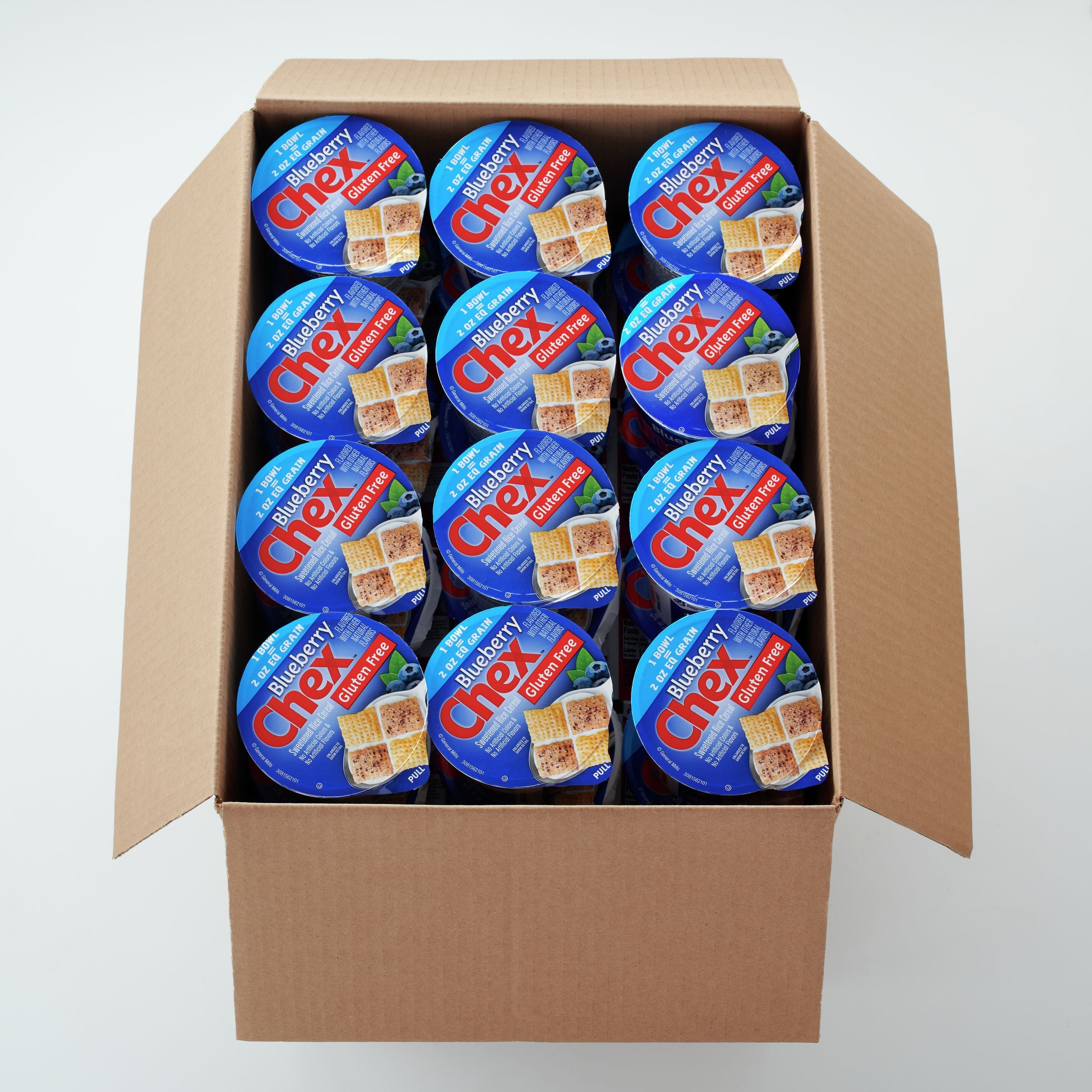 Blueberry Chex Single Serve Cup 2 Ounce Size - 60 Per Case.