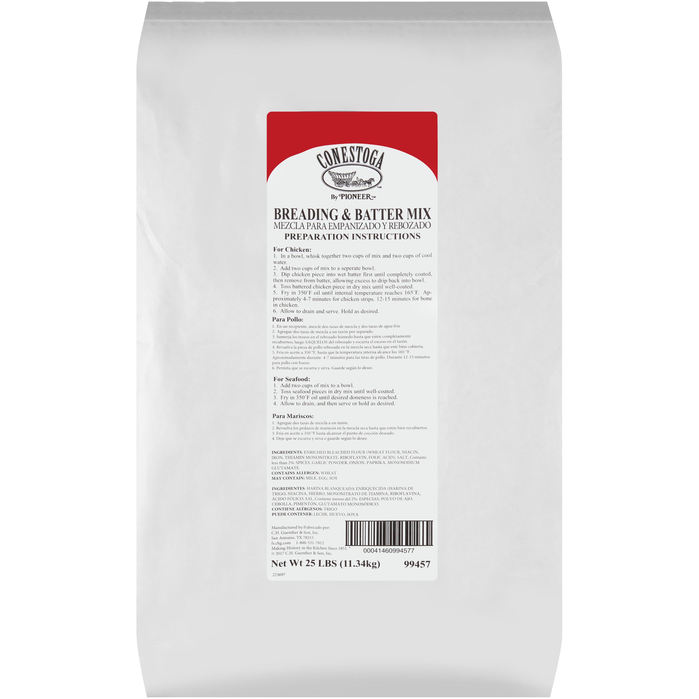 Conestoga Breading & Batter Mix 25 Pound Each - 1 Per Case.