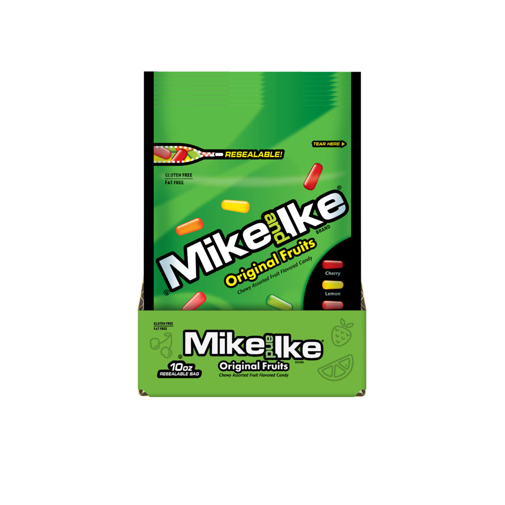 Mike And Ike® Original Fruits Stand Up BagCase 10 Ounce Size - 8 Per Case.