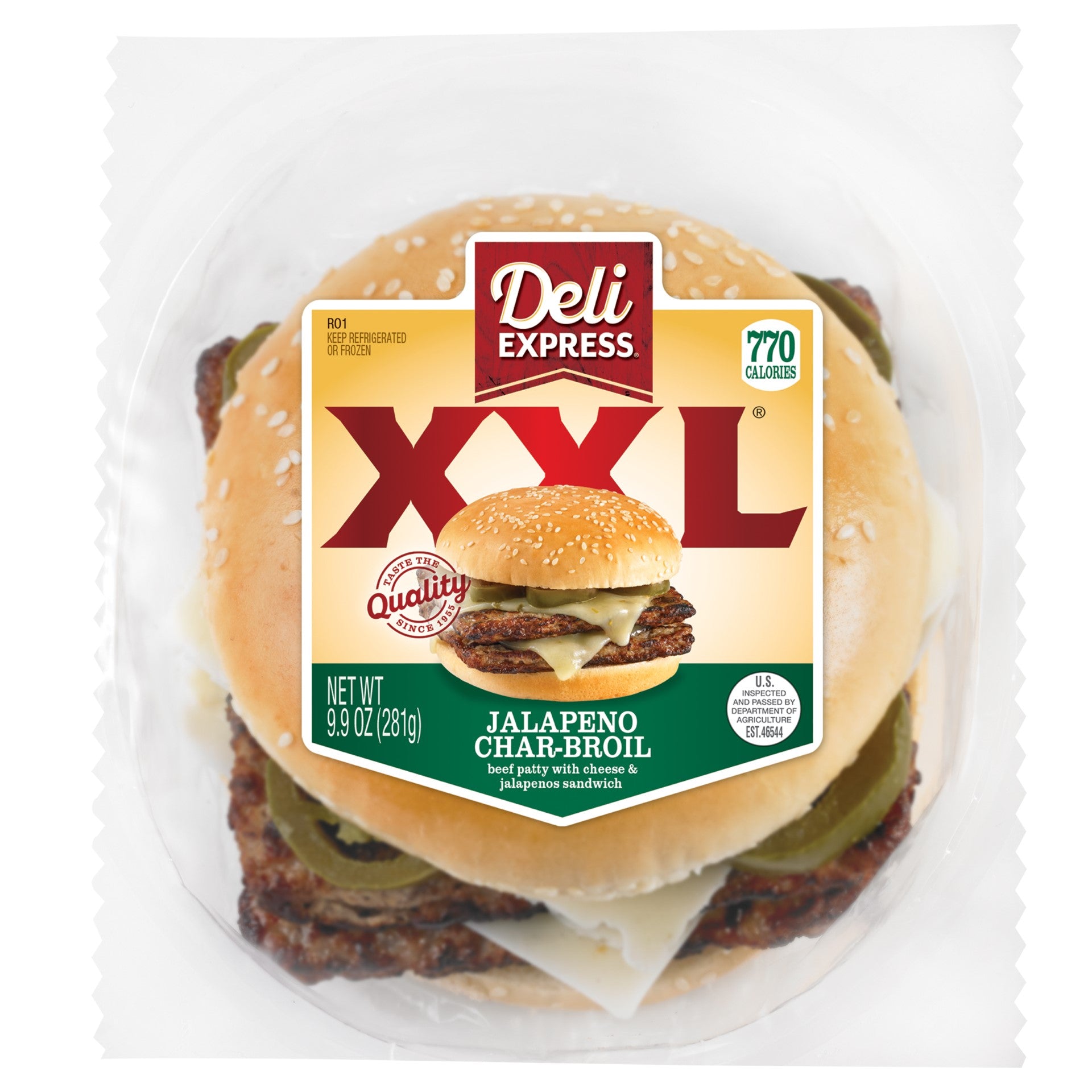 Deli Express XXL Jalapeno Char Broil 9.9 Ounce Size - 6 Per Case.