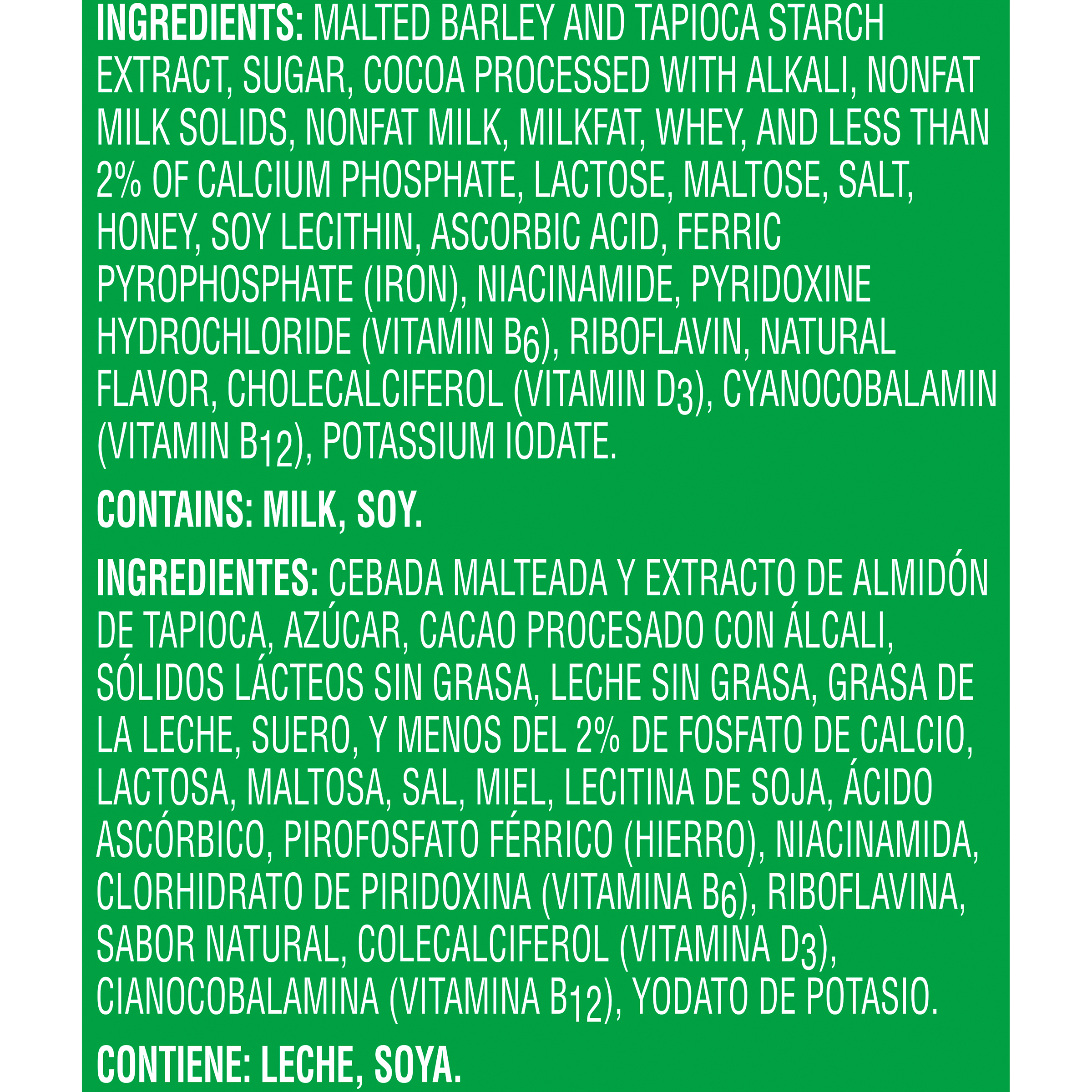 Nestle Milo Chocolate Malt Beverage Mix Canisters 14.1 Ounce Size - 12 Per Case.