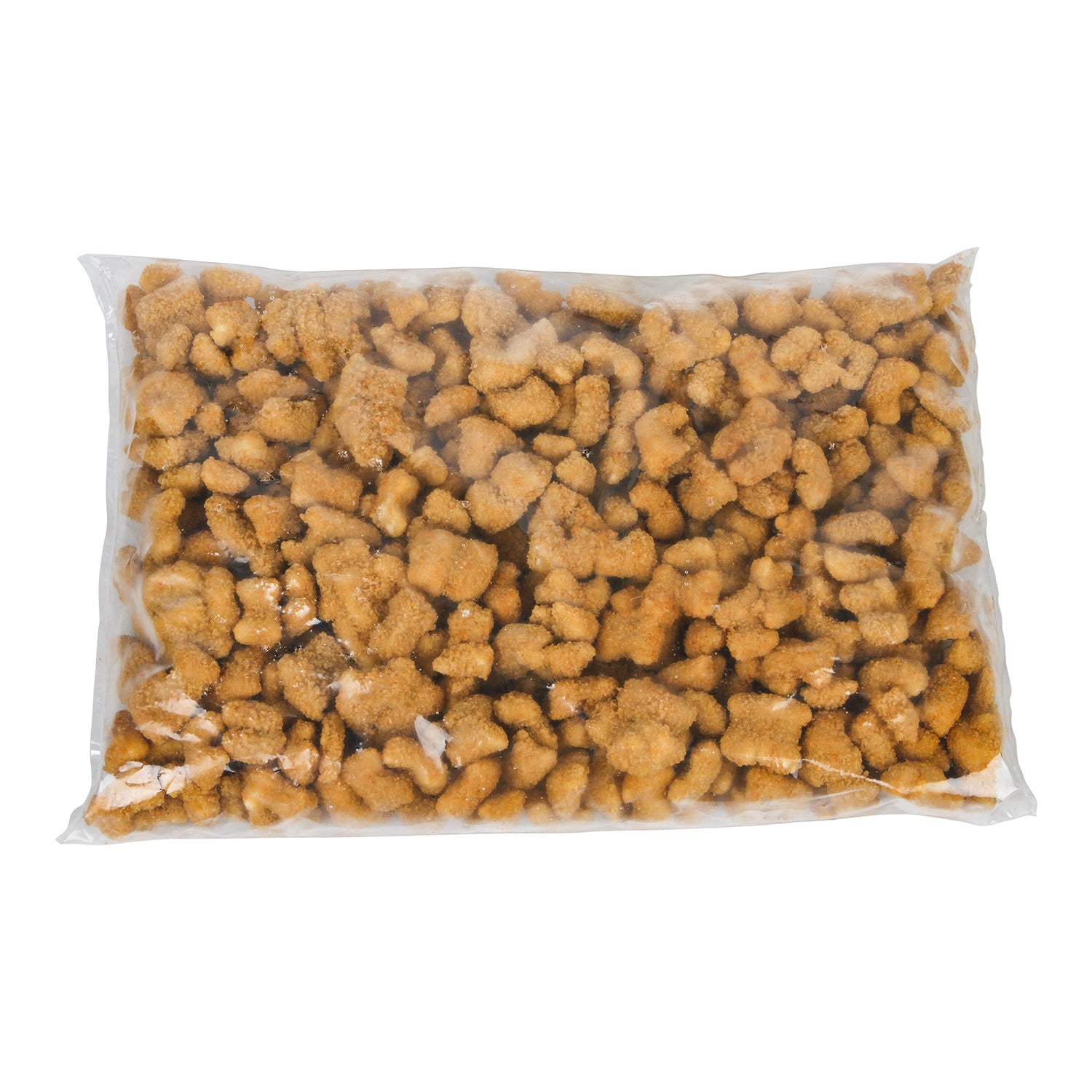 Oven Ready Whole Grain Breaded Seabobshrimp Poppers 5 Pound Each - 2 Per Case.