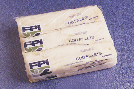 Atlantic Cod Cello (Boned) Not For Retail Sale Msc 5 Pound Each - 10 Per Case.