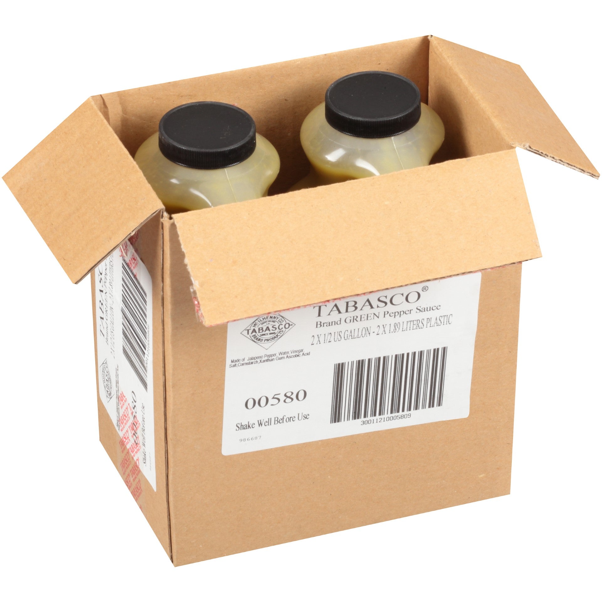 Tabasco Green Pepper Sauce 0.5 Gallon - 2 Per Case.