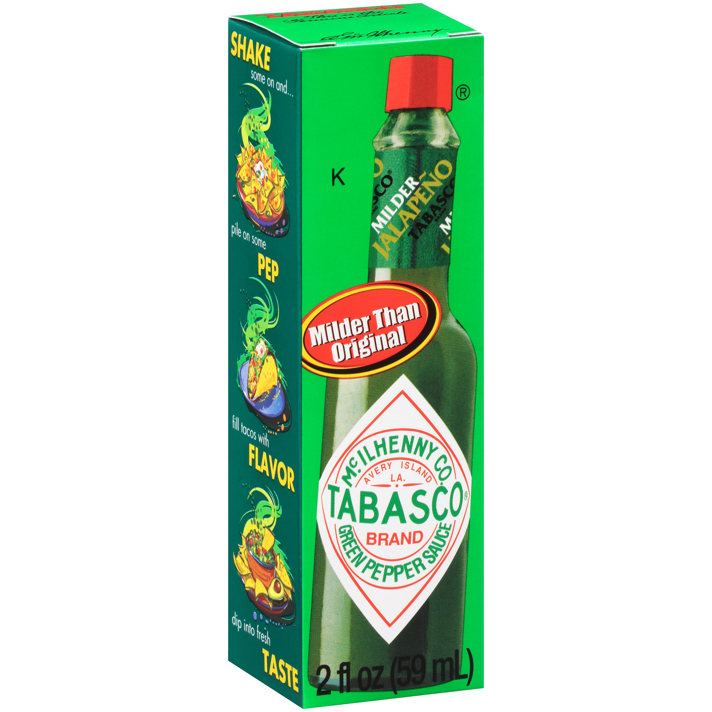 Tabasco Green Pepper Sauce 2 Fluid Ounce - 12 Per Case.