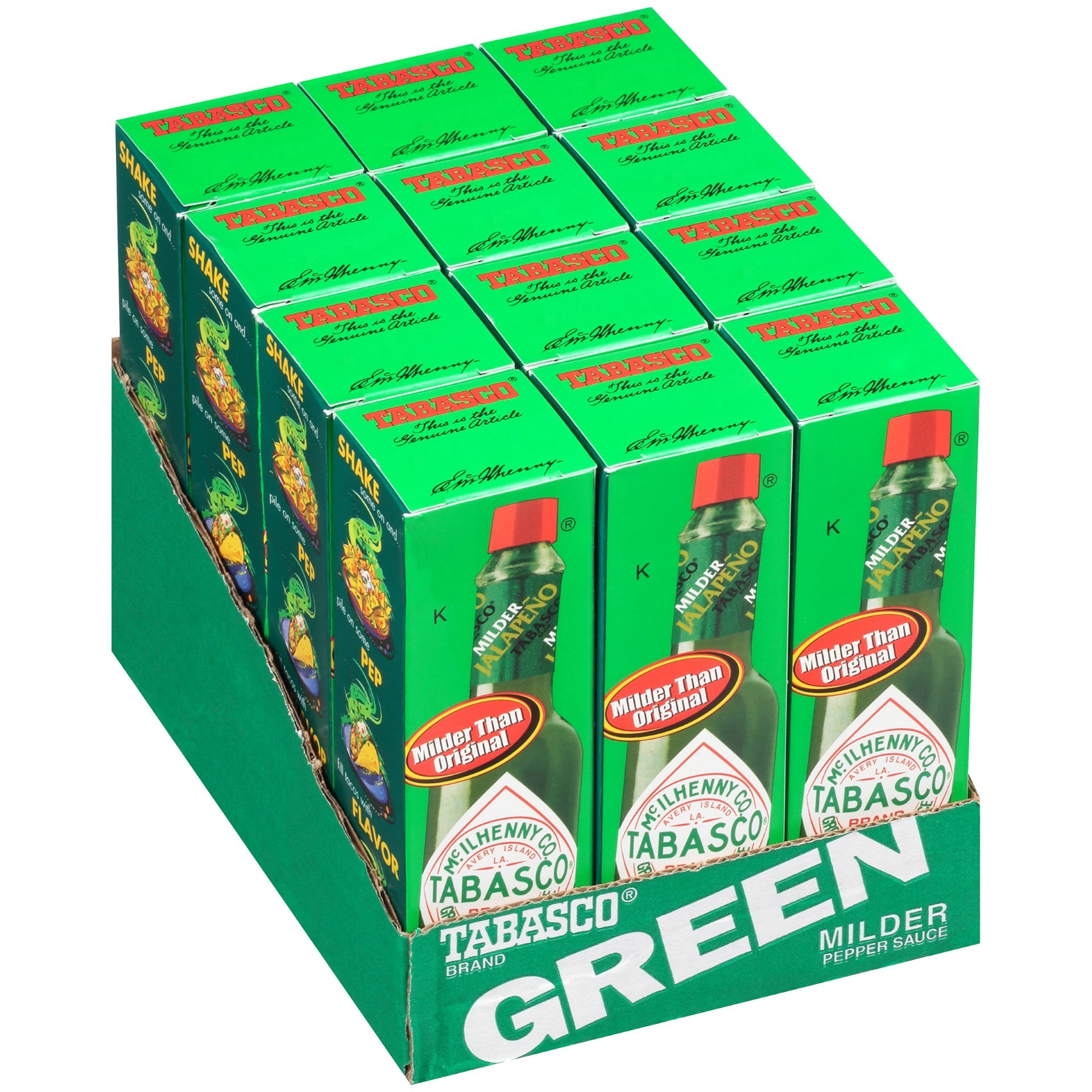 Tabasco Green Pepper Sauce 2 Fluid Ounce - 12 Per Case.