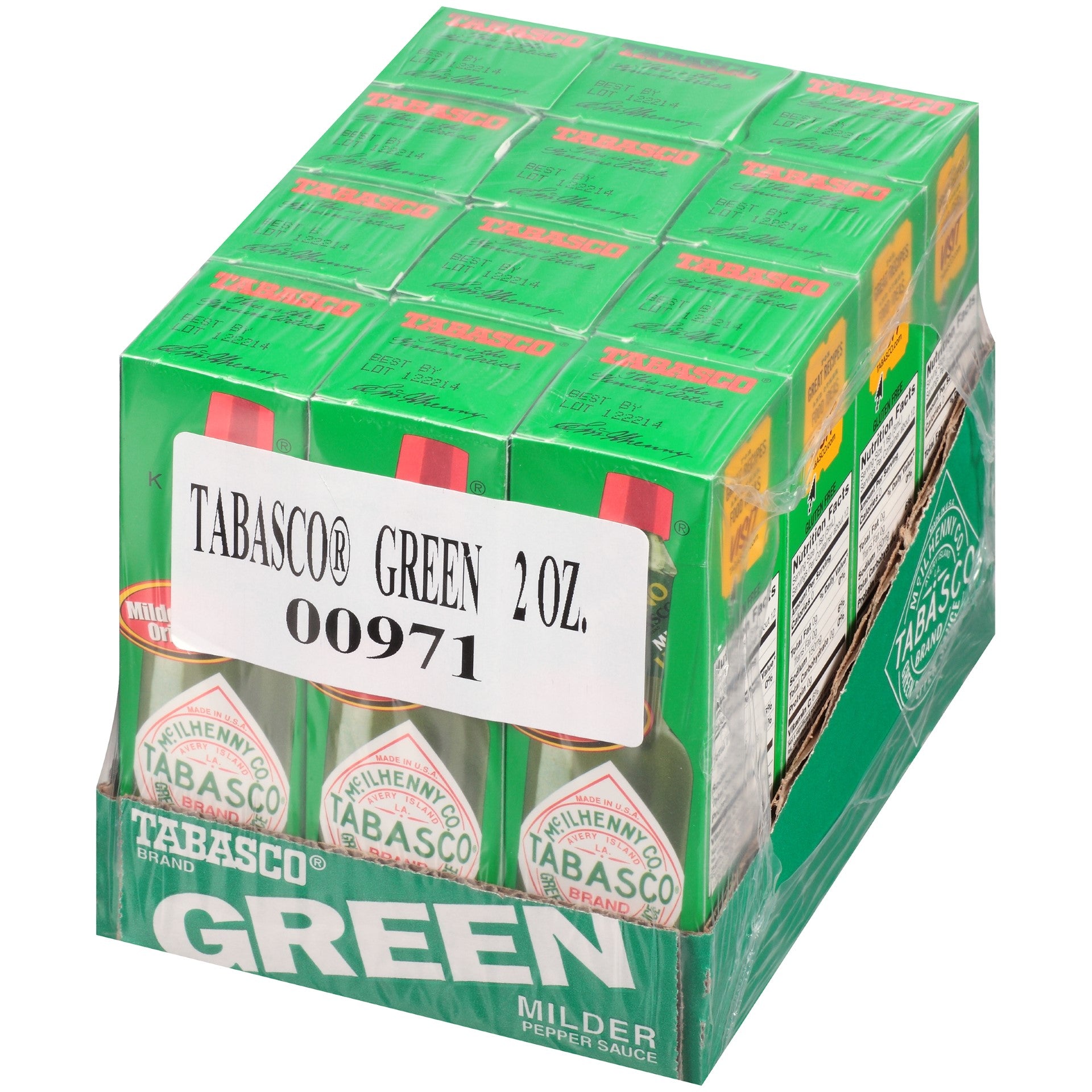 Tabasco Green Pepper Sauce 2 Fluid Ounce - 12 Per Case.