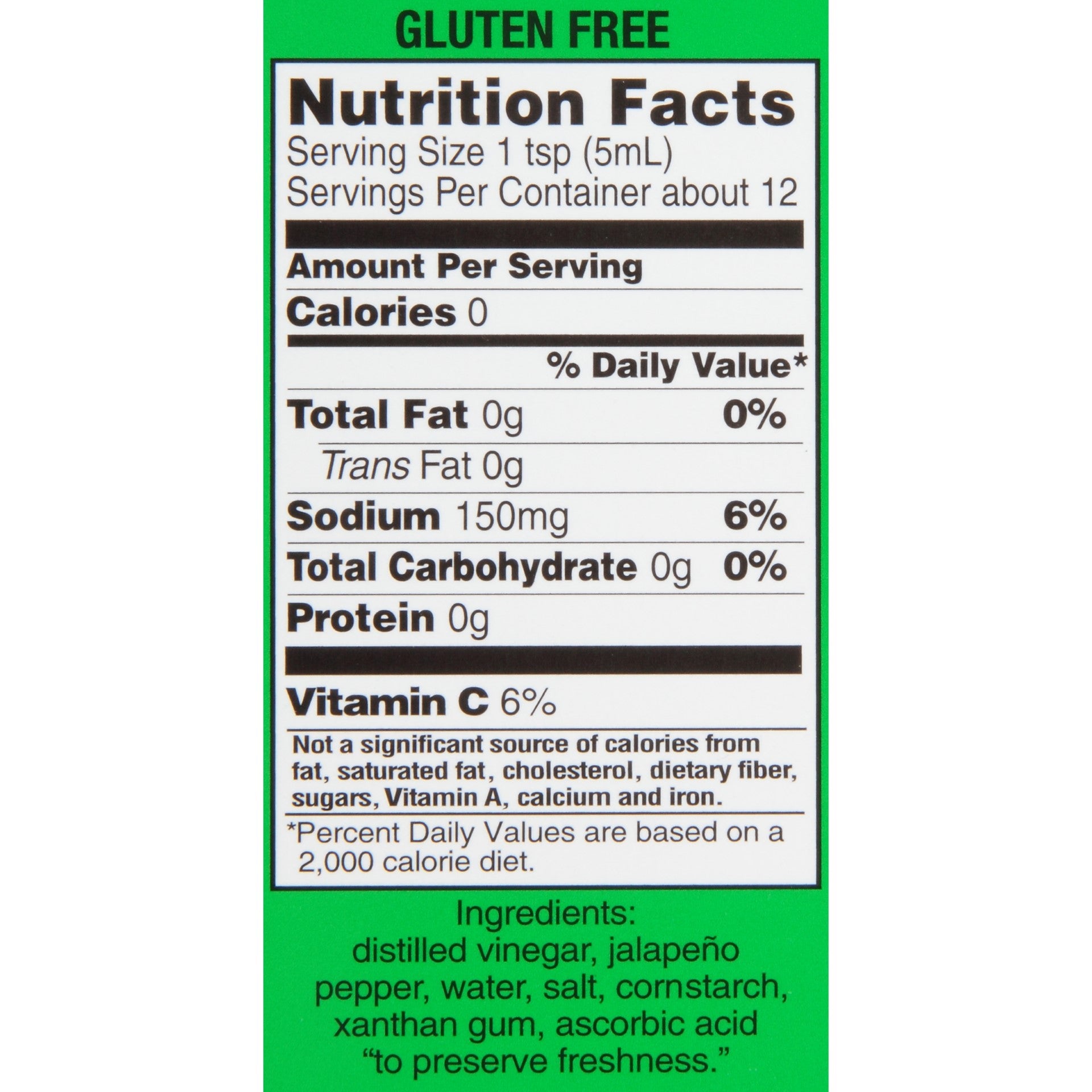 Tabasco Green Pepper Sauce 2 Fluid Ounce - 12 Per Case.