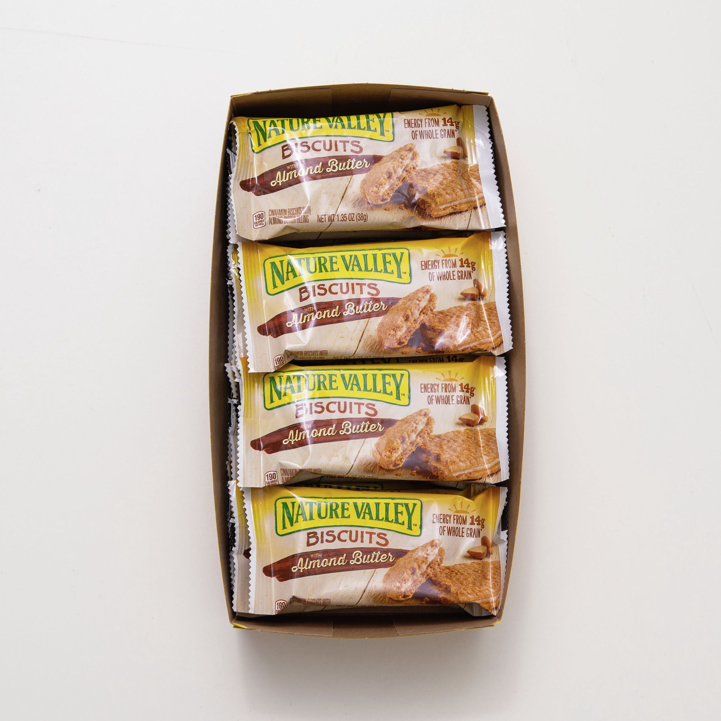 Nature Valley Biscuits Snack Almond Butter 21.6 Ounce Size - 6 Per Case.
