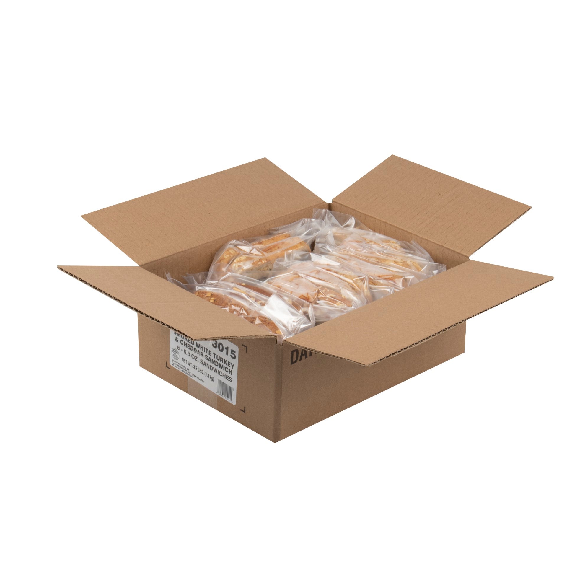 Market Artisan Smoked Turkey And Cheddar Multigrain 6.3 Ounce Size - 8 Per Case.