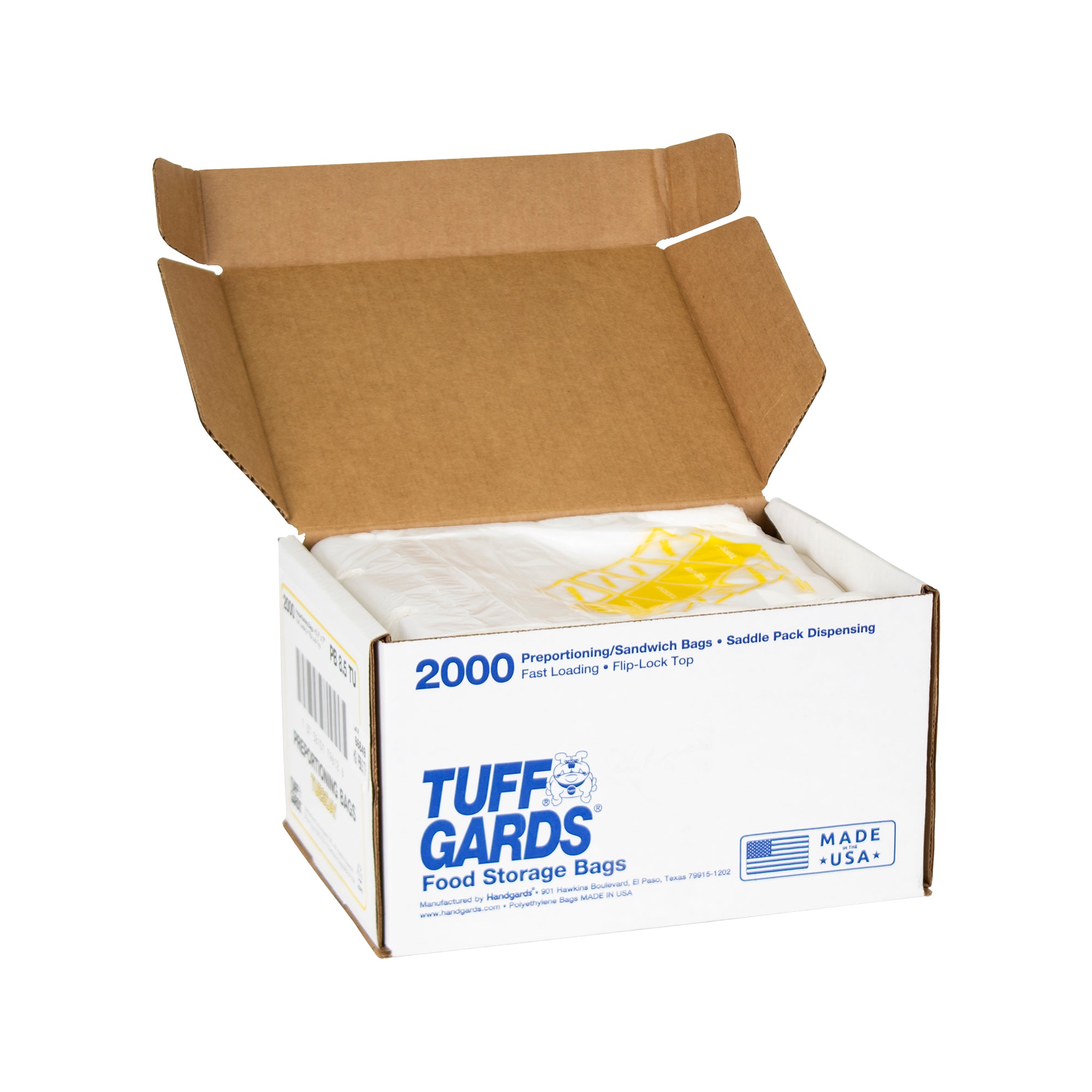 Bag High Density Saddle Preportion Bag Printed Yellow Tuesday 2000 Each - 1 Per Case.