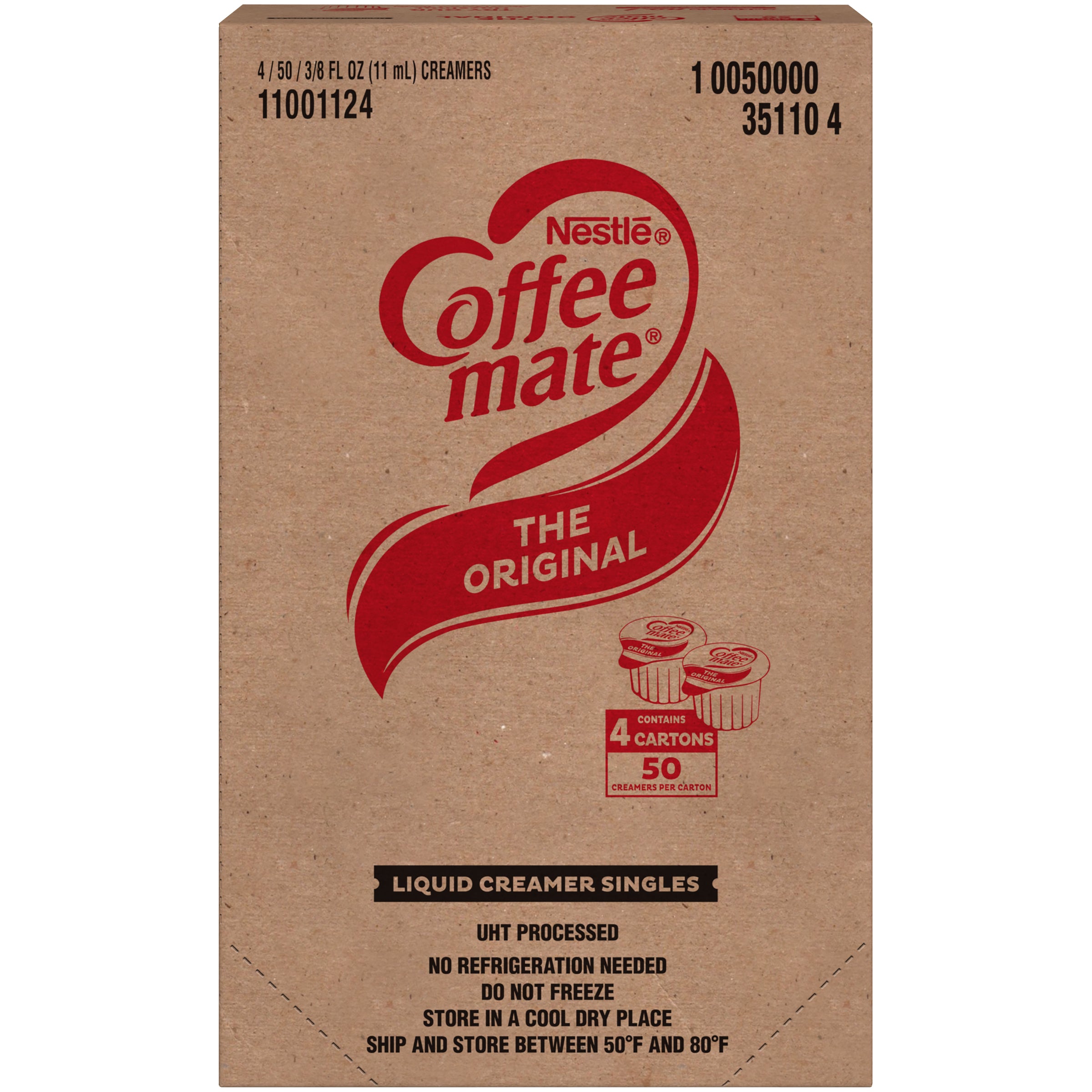 Coffee Mate Liquid Original Tubs 18.7 Fluid Ounce - 4 Per Case