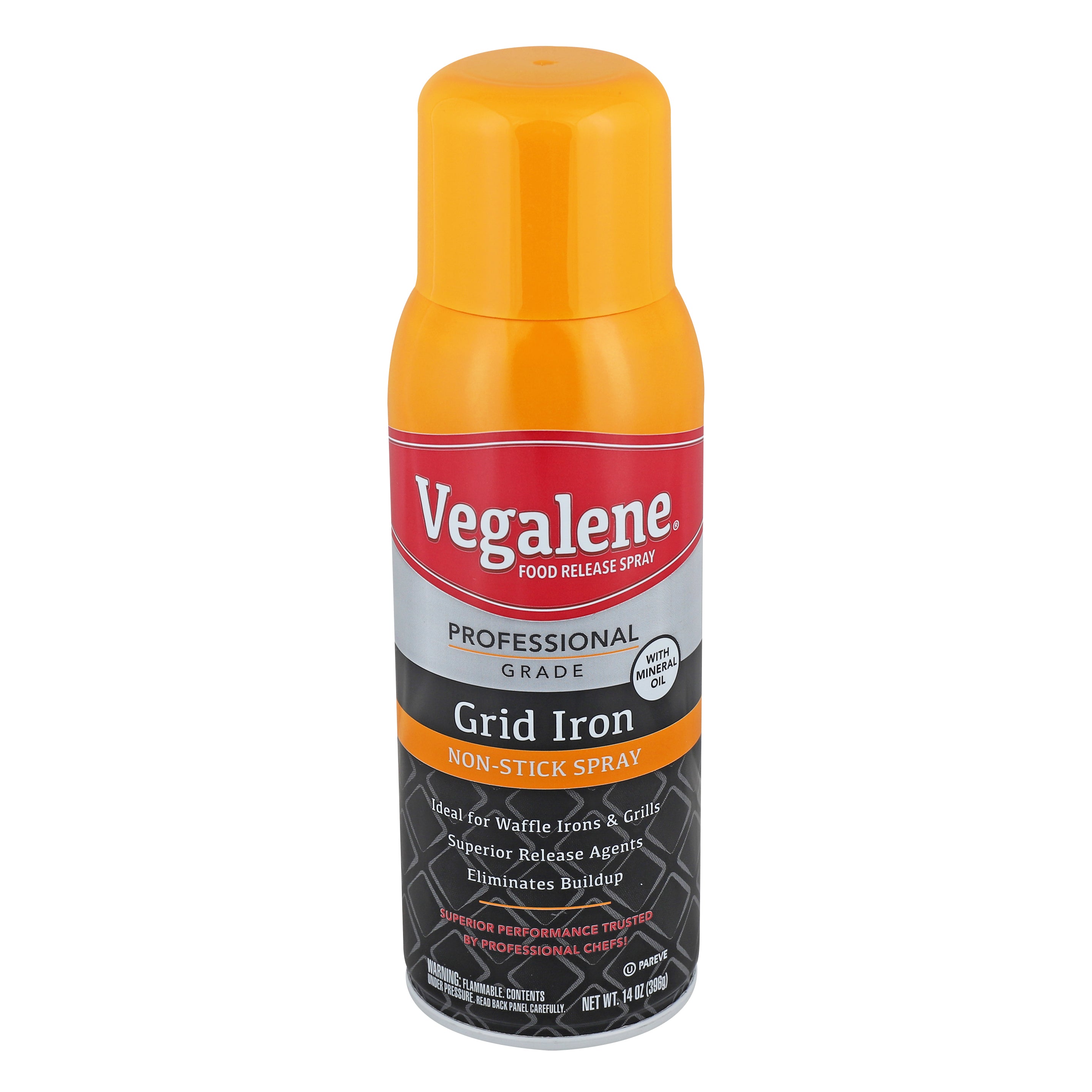 Vegalene Grid Iron Release And Pan Spray Aerosol 14 Ounce Size - 6 Per Case.