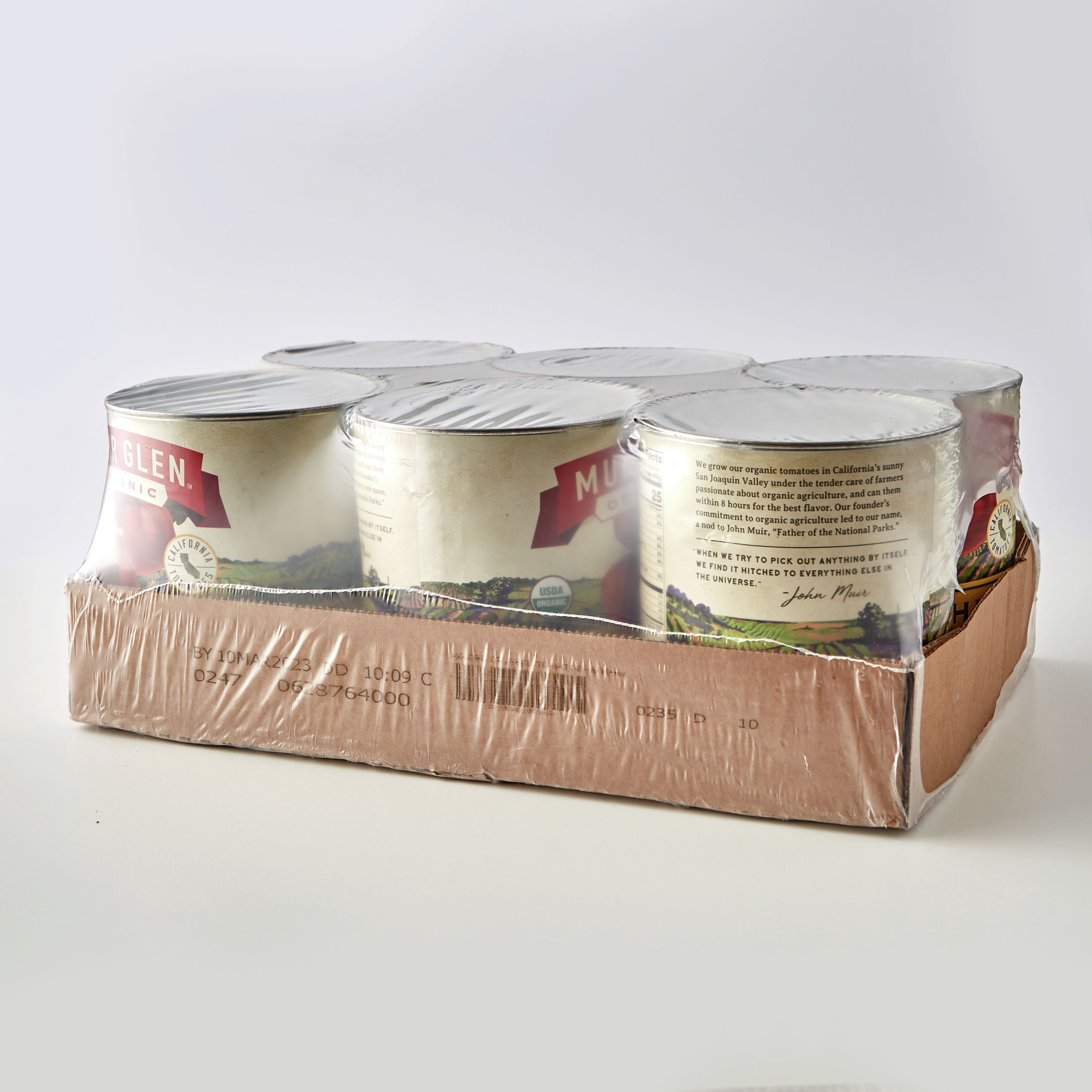 Muir Glen™ Organic Canned Vegetables Bulkcrushed Tomatoes 104 Ounce Size - 6 Per Case.