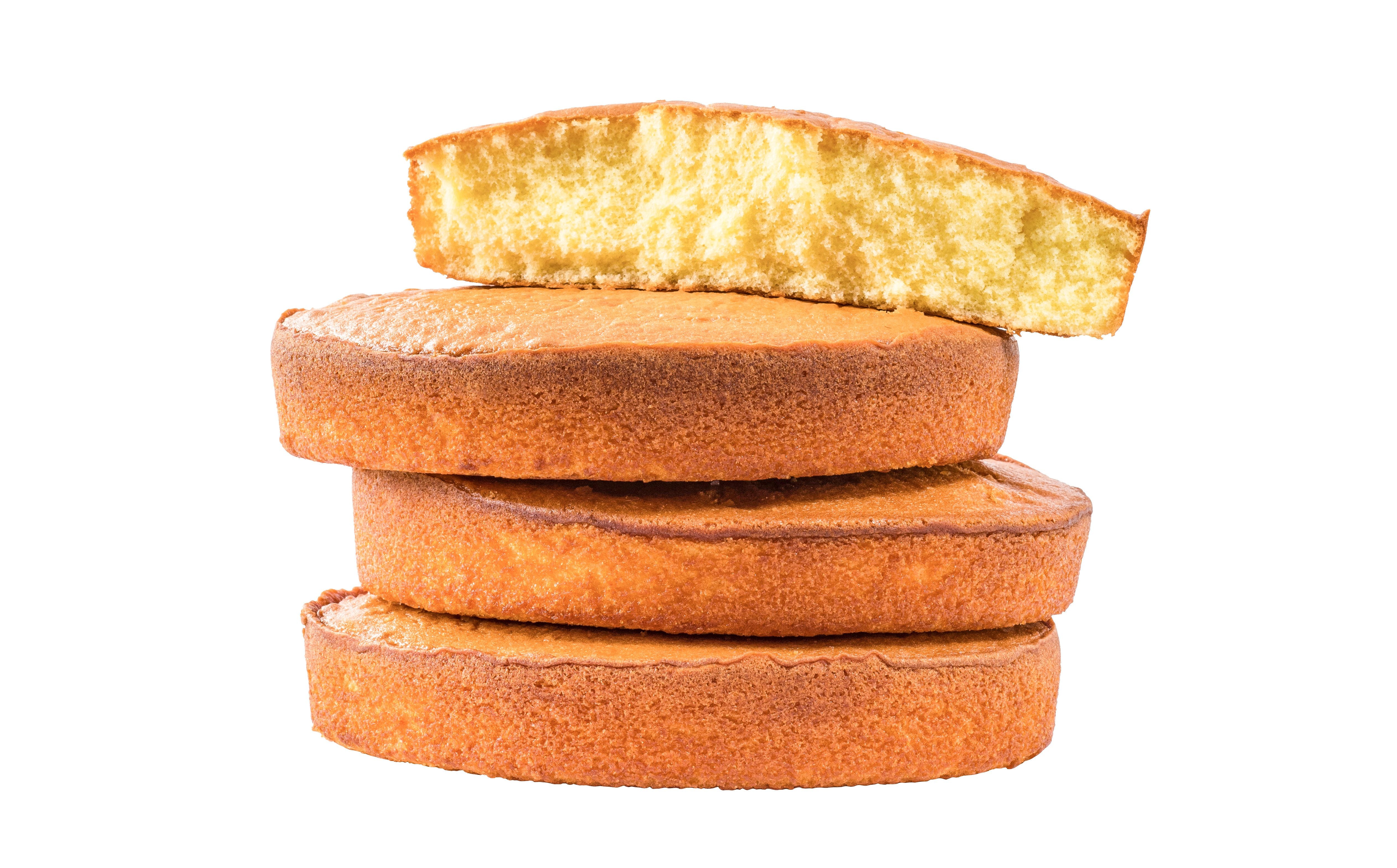 Jwa Cake Yellow Uniced 8" Round 12.5 Ounce Size - 24 Per Case.