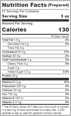 Oyster Bay Individual Vacuum Packed Skinless Boneless Wild 4 Ounce Tuna Steak 10 Pound Each - 1 Per Case.