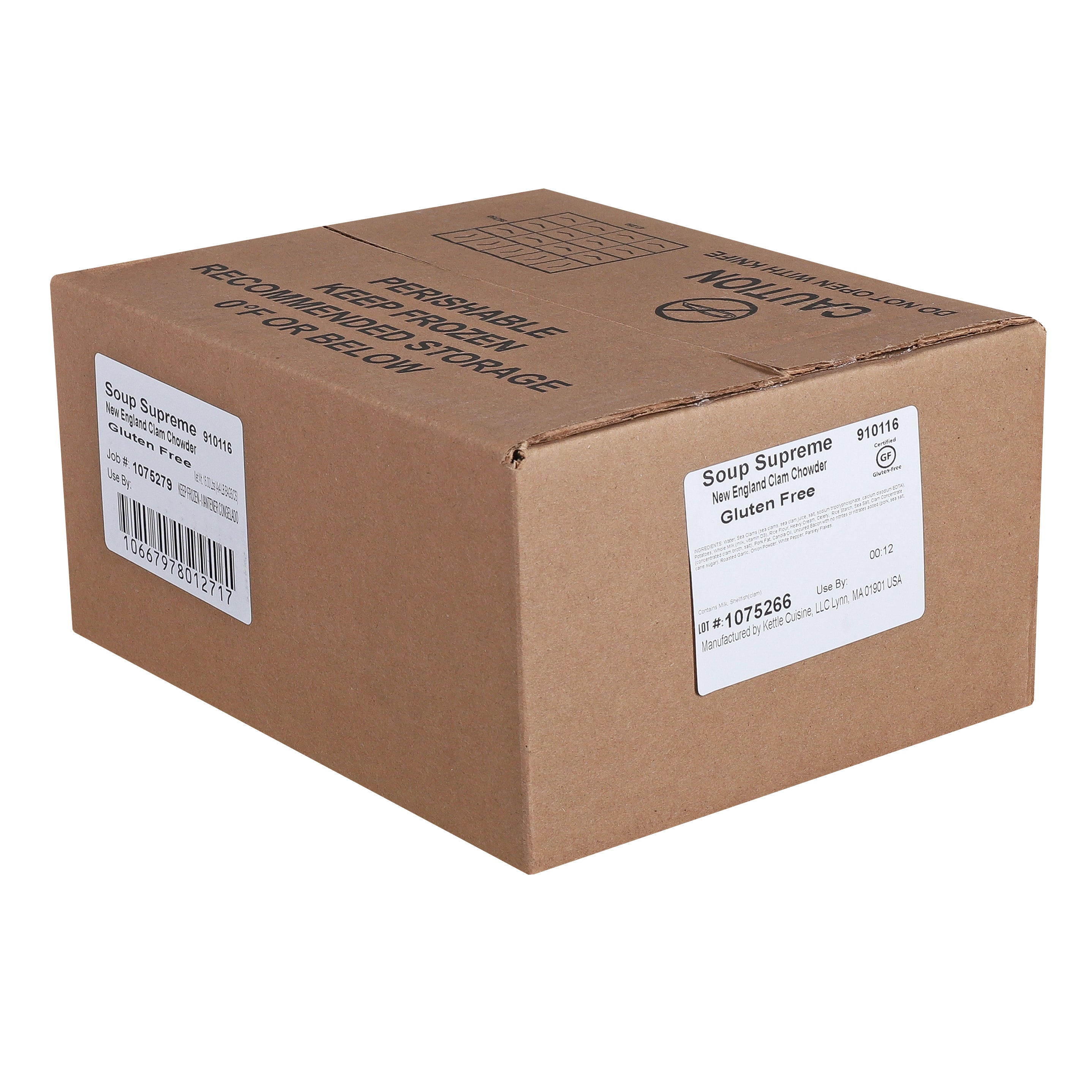 New England Clam Chowder 4 Pound Each - 4 Per Case.