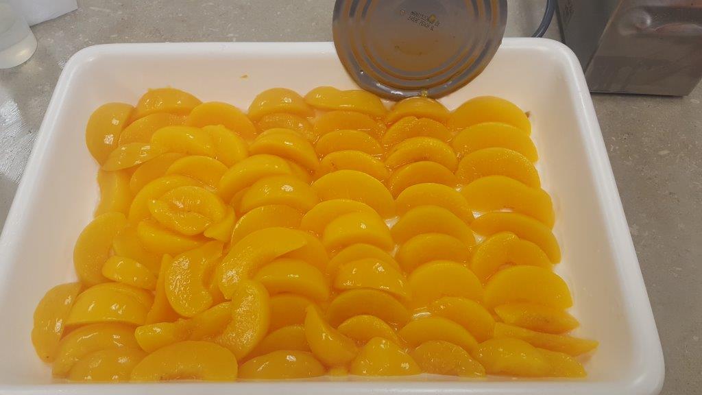 Peach Slice Can 105 Ounce Size - 6 Per Case.