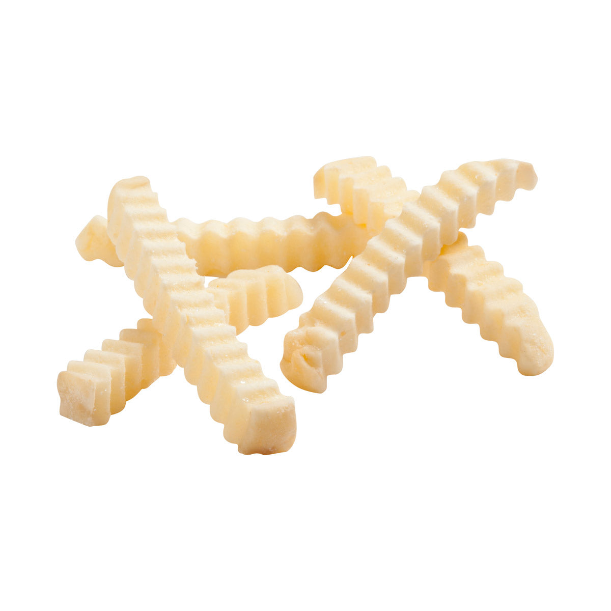 Simplot Tater Pals 2" Ovenable Crinkle Cutfries 5 Pound Each - 6 Per Case.