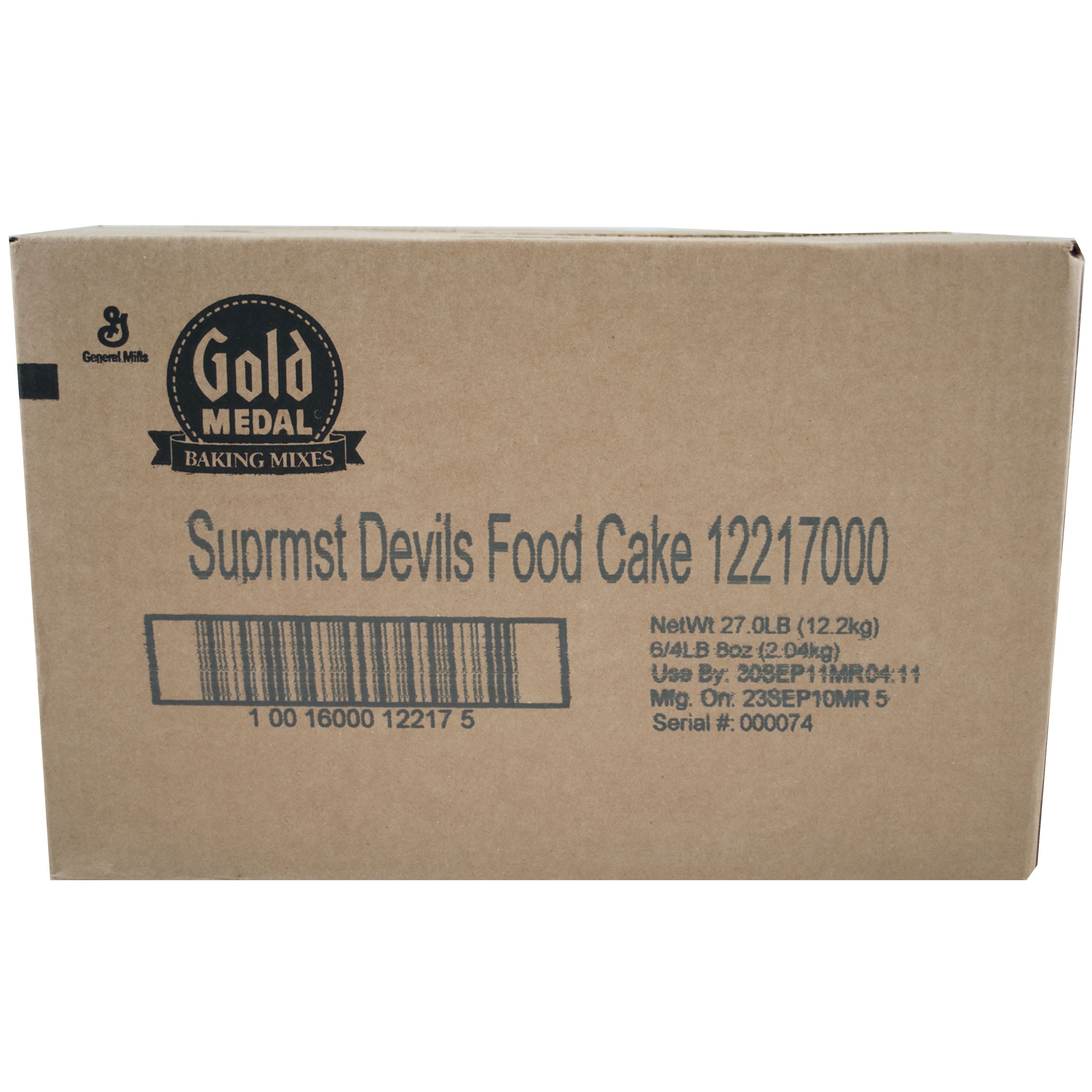 Gold Medal™ Cake Mix Super Moist™ Devil's Food 4.5 Pound Each - 6 Per Case.