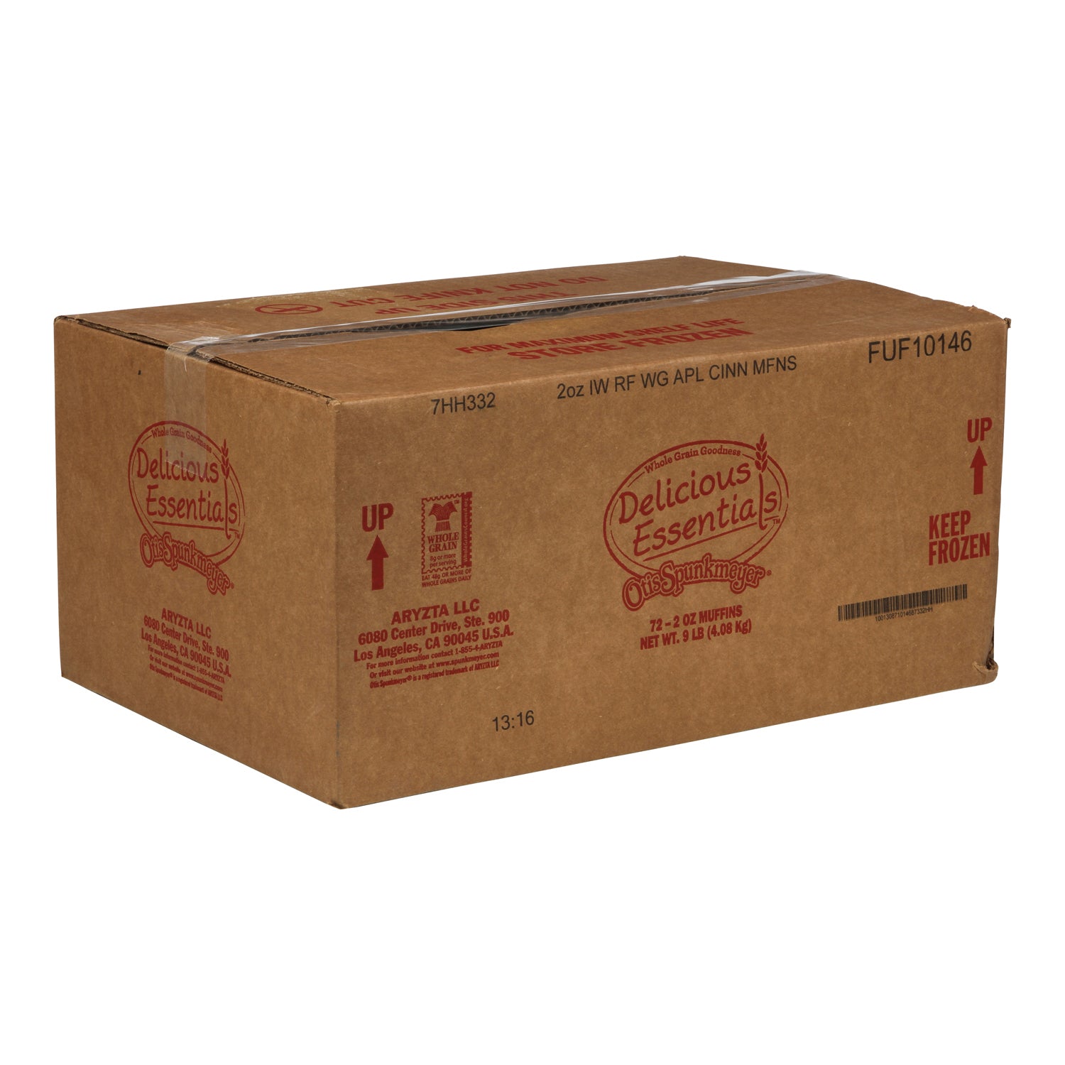 Muffin Apple Cinnamon Made With Whole Grain Naturally Flavored With Other Natural Flavor 2 Ounce Size - 72 Per Case.