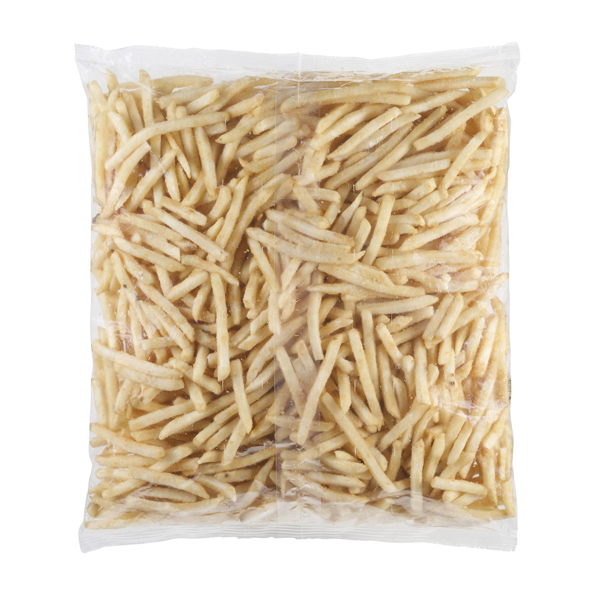 Simplot Bent Arm Ale 6 Inch Beer Battered Straight Cut Fries Skin On 5 Pound Each - 6 Per Case.