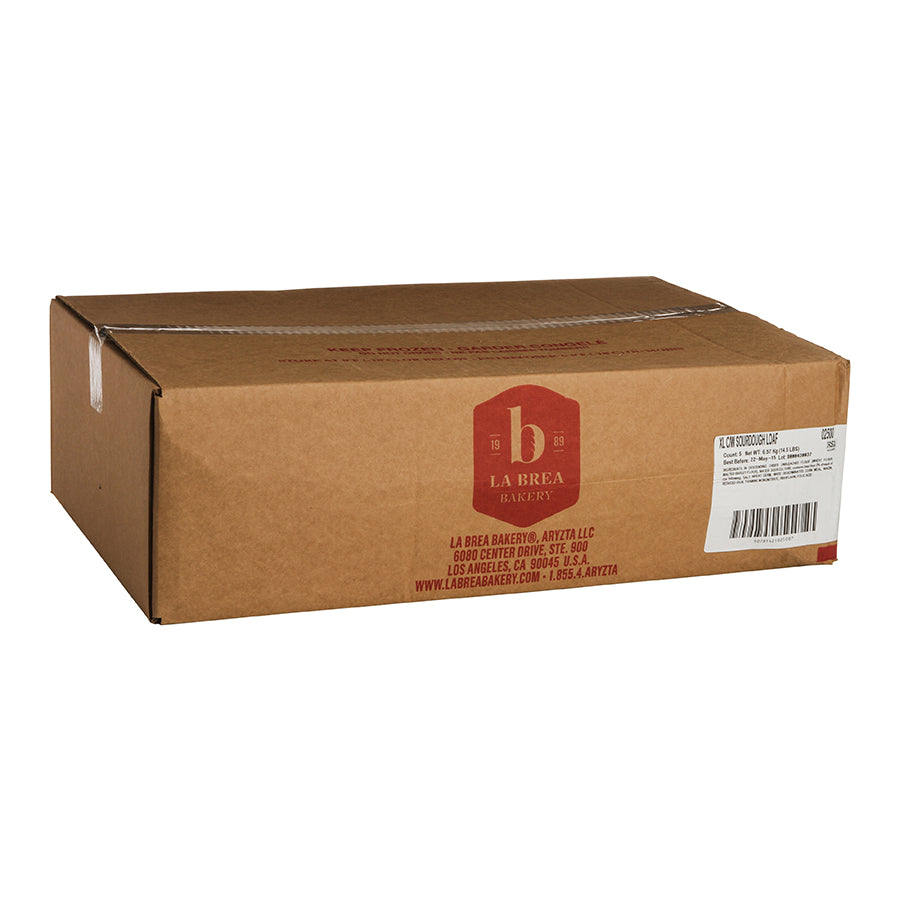 Bread Country White Sourdough Extra Large Loaf 5" Parbaked Frozen Bulk Bag 46.4 Ounce Size - 5 Per Case.