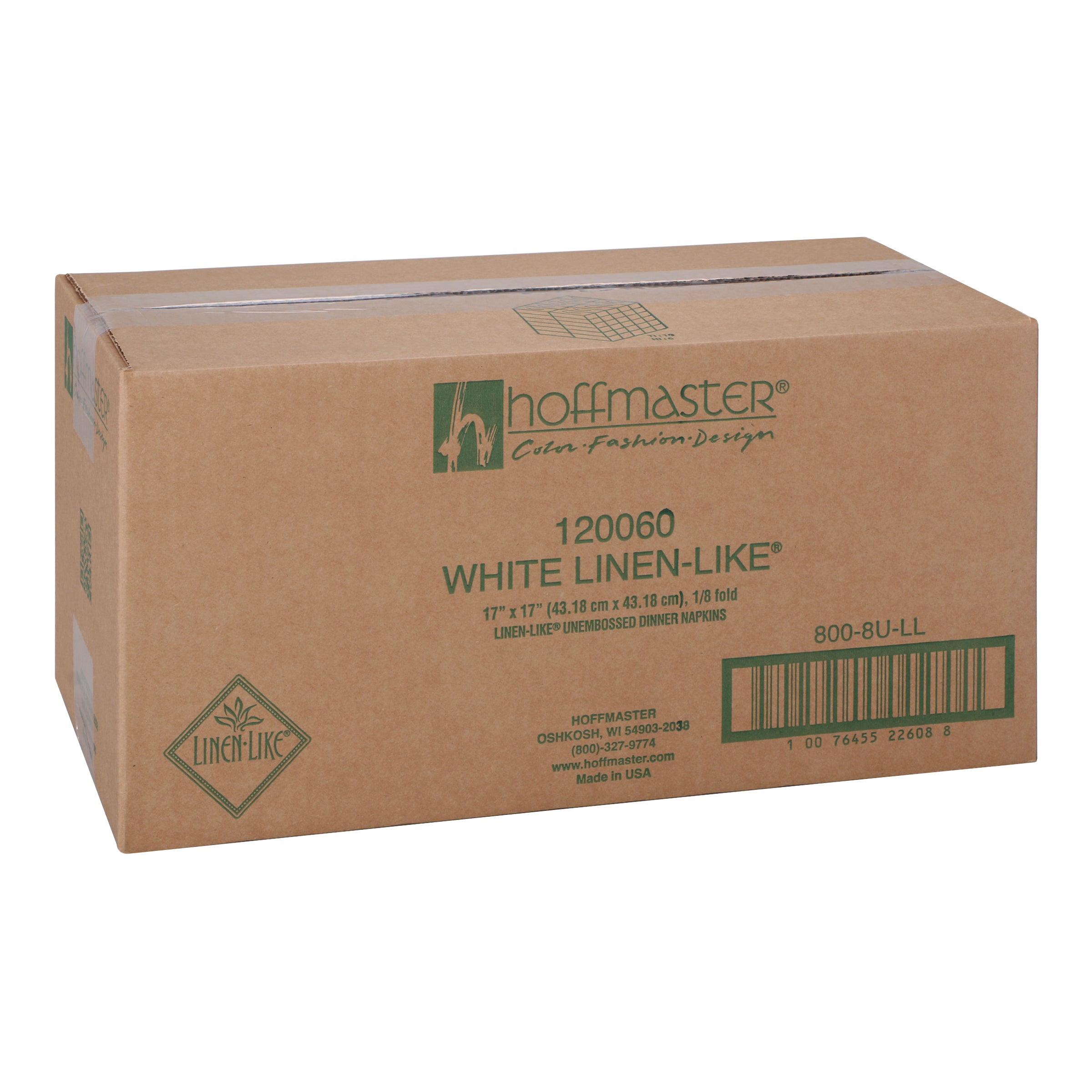 Napkin Dinner White Fold Linen Like 75 Each - 4 Per Case.