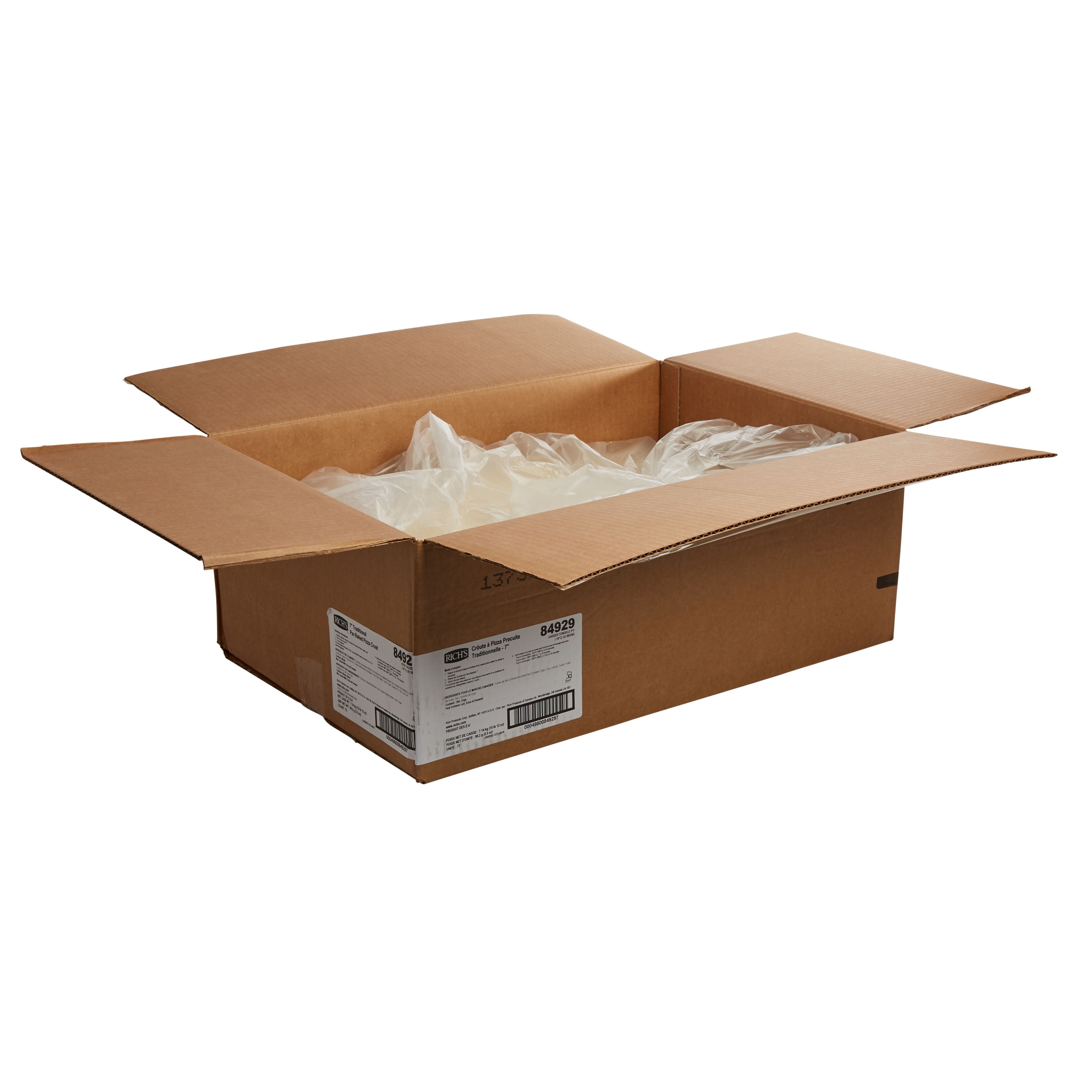 Pizza Crust Par Baked Traditional 7" 3.5 Ounce Size - 72 Per Case.