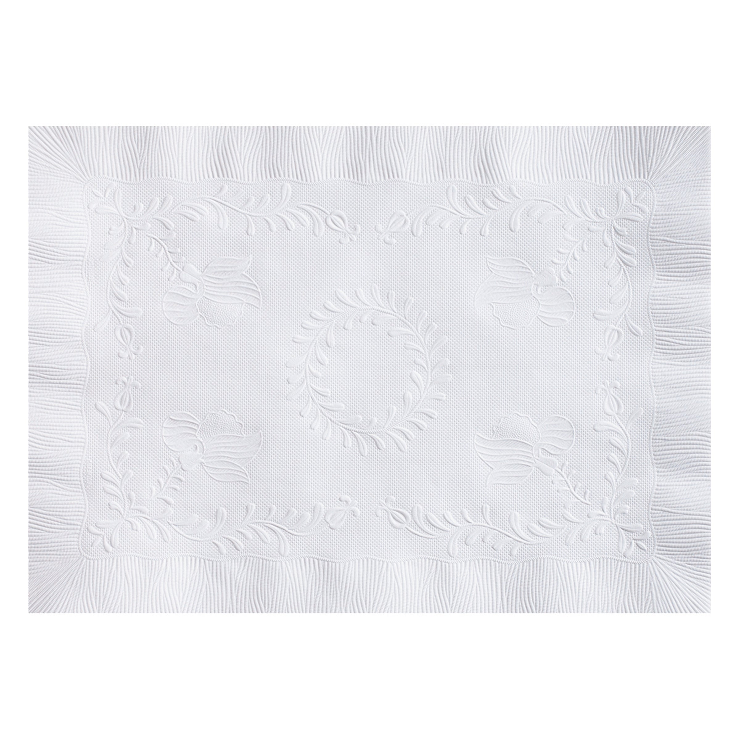 Placemat Paper White Anniversary Straight Edge 1000 Each - 1 Per Case.