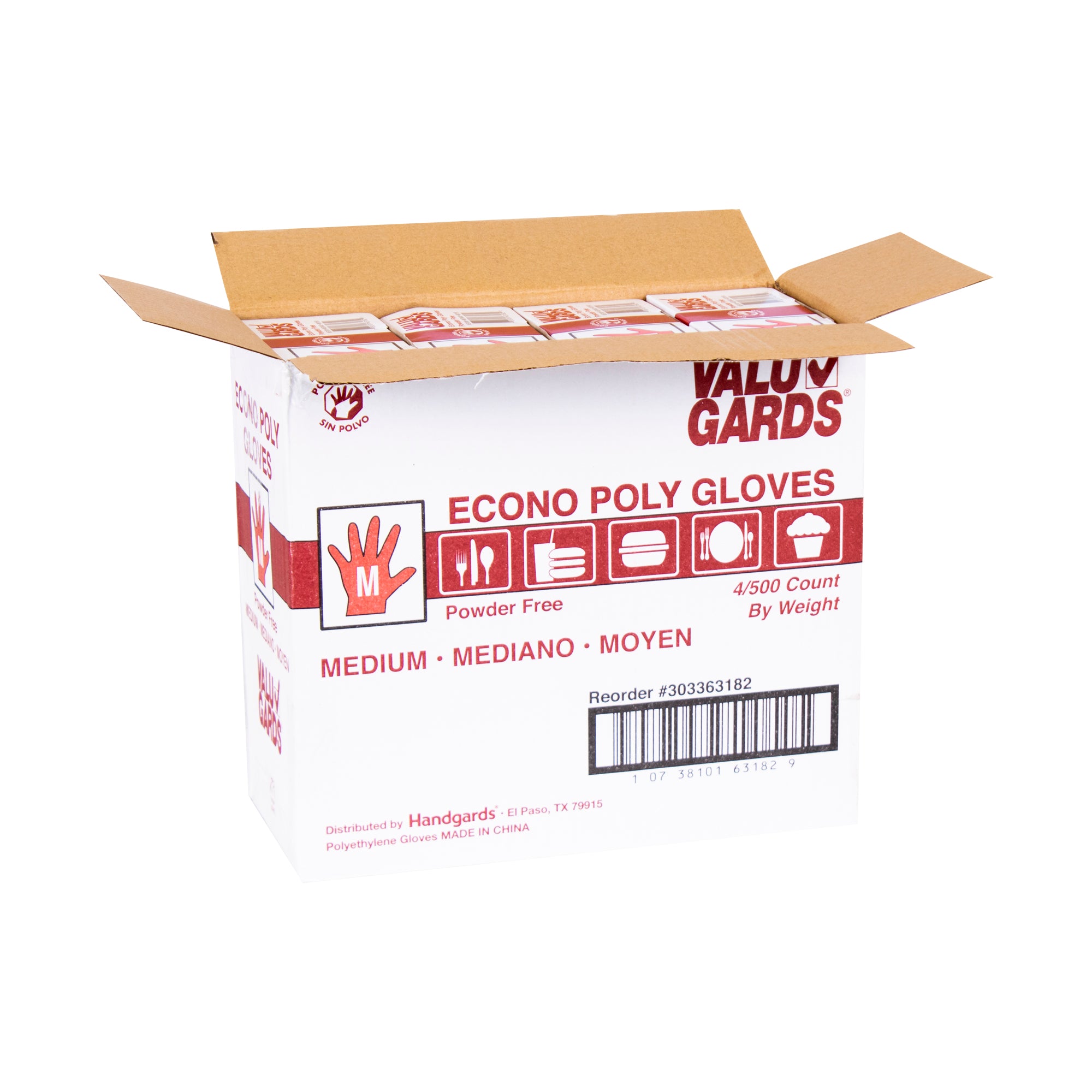 Glove Poly Medium 500 Each - 4 Per Case.