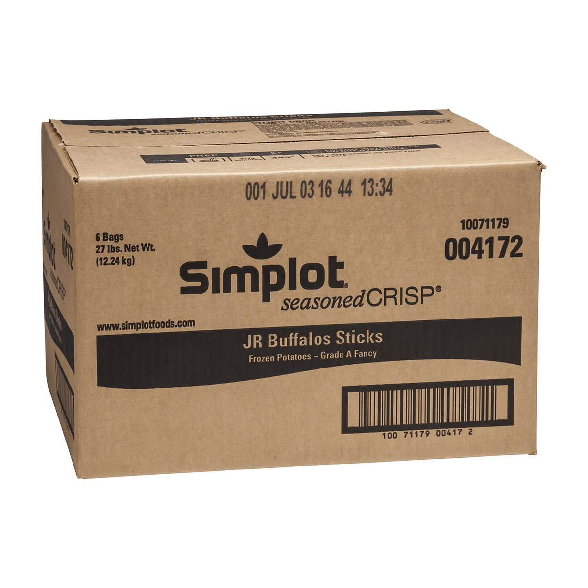 Simplot Seasonedcrisp Jr Buffalos 6" Buffalo Battered Julienne Fries 4.5 Pound Each - 6 Per Case.