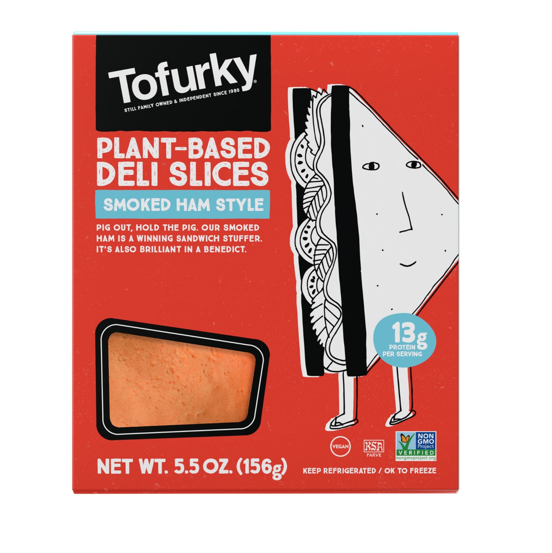 Tofurky Smoked Ham Deli 5.5 Ounce Size - 6 Per Case.