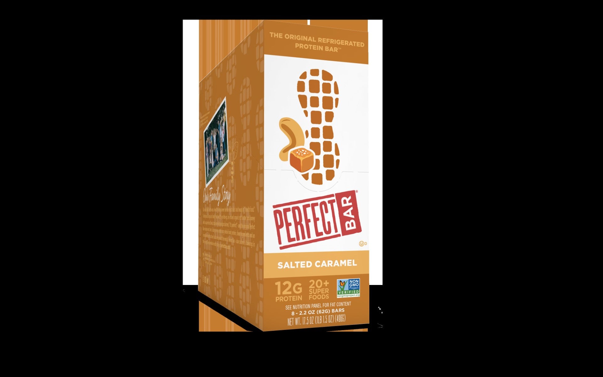 Perfect Bar Salted Caramel 8 Count Packs - 2 Per Case.