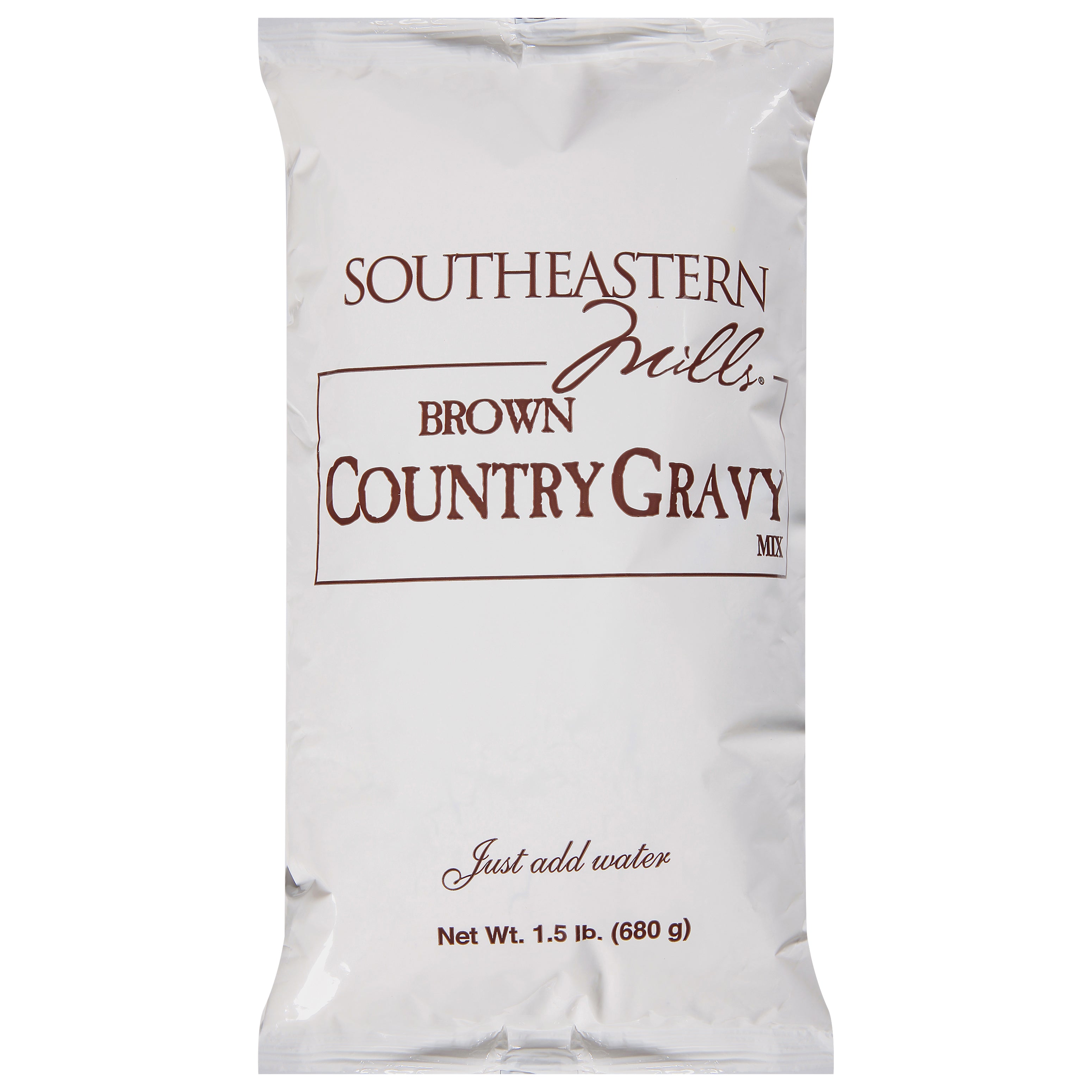 Southeastern Mills Brown Gravy Mix Country Style 1.5 Pound Each - 6 Per Case.