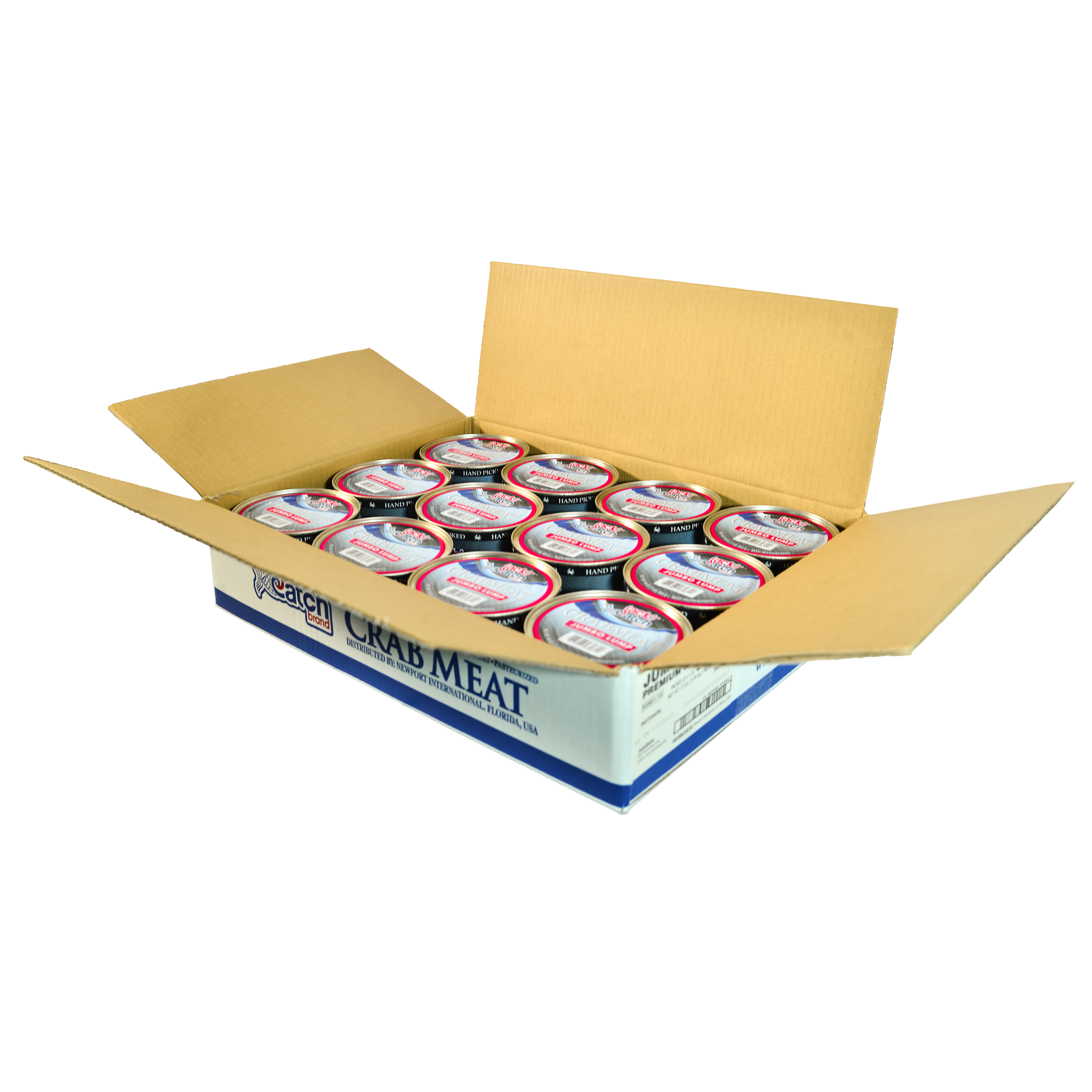 Jacks Catch Premium Crab Super Lump Cans 1 Pound Each - 12 Per Case.