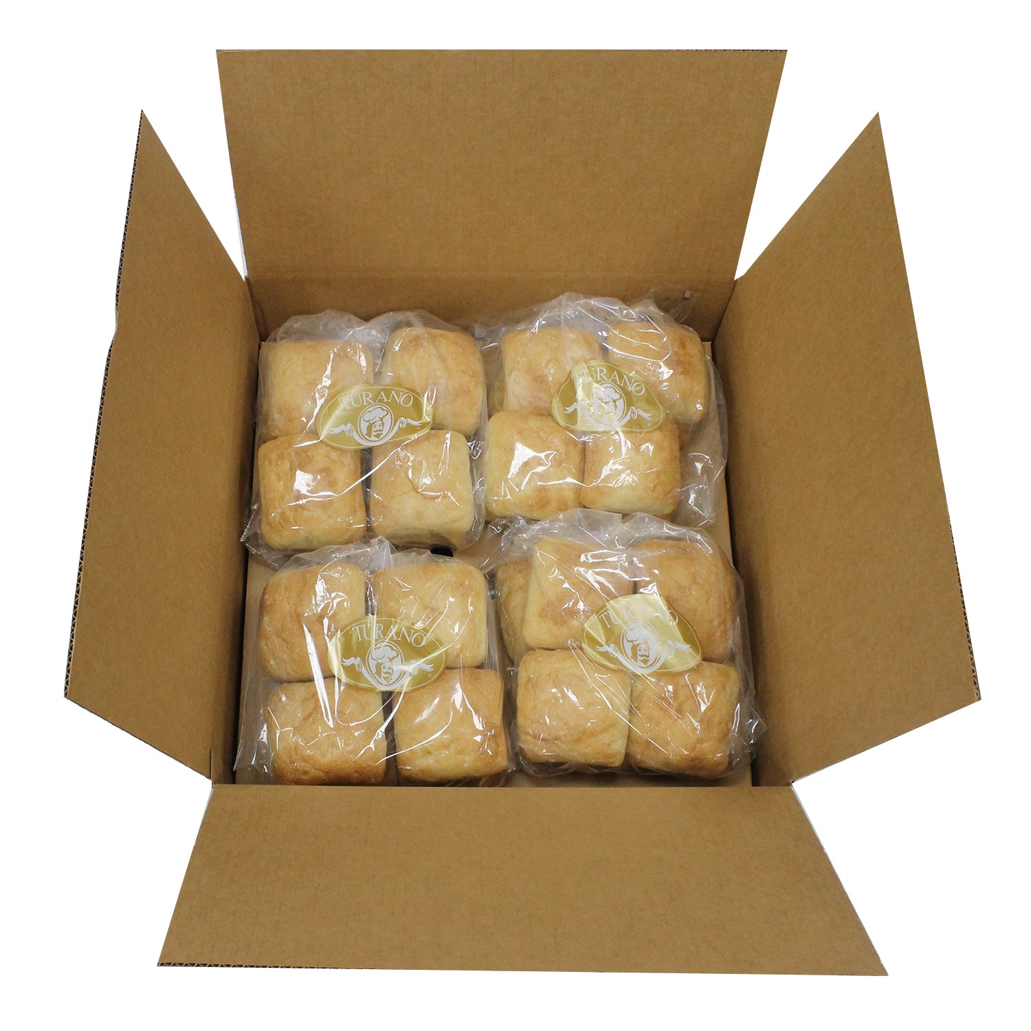 Ciabatta Squares 4 Ounce Size - 64 Per Case.