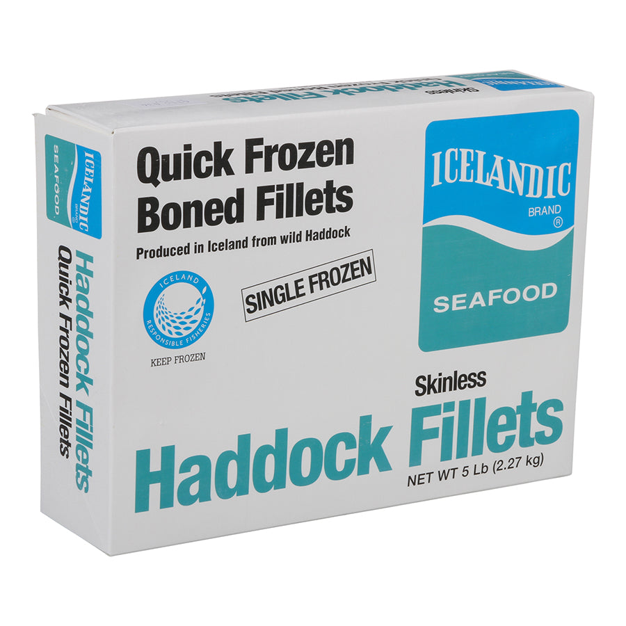 Haddock Fillets Skinlessboned Cellopack Msc 5 Pound Each - 10 Per Case.
