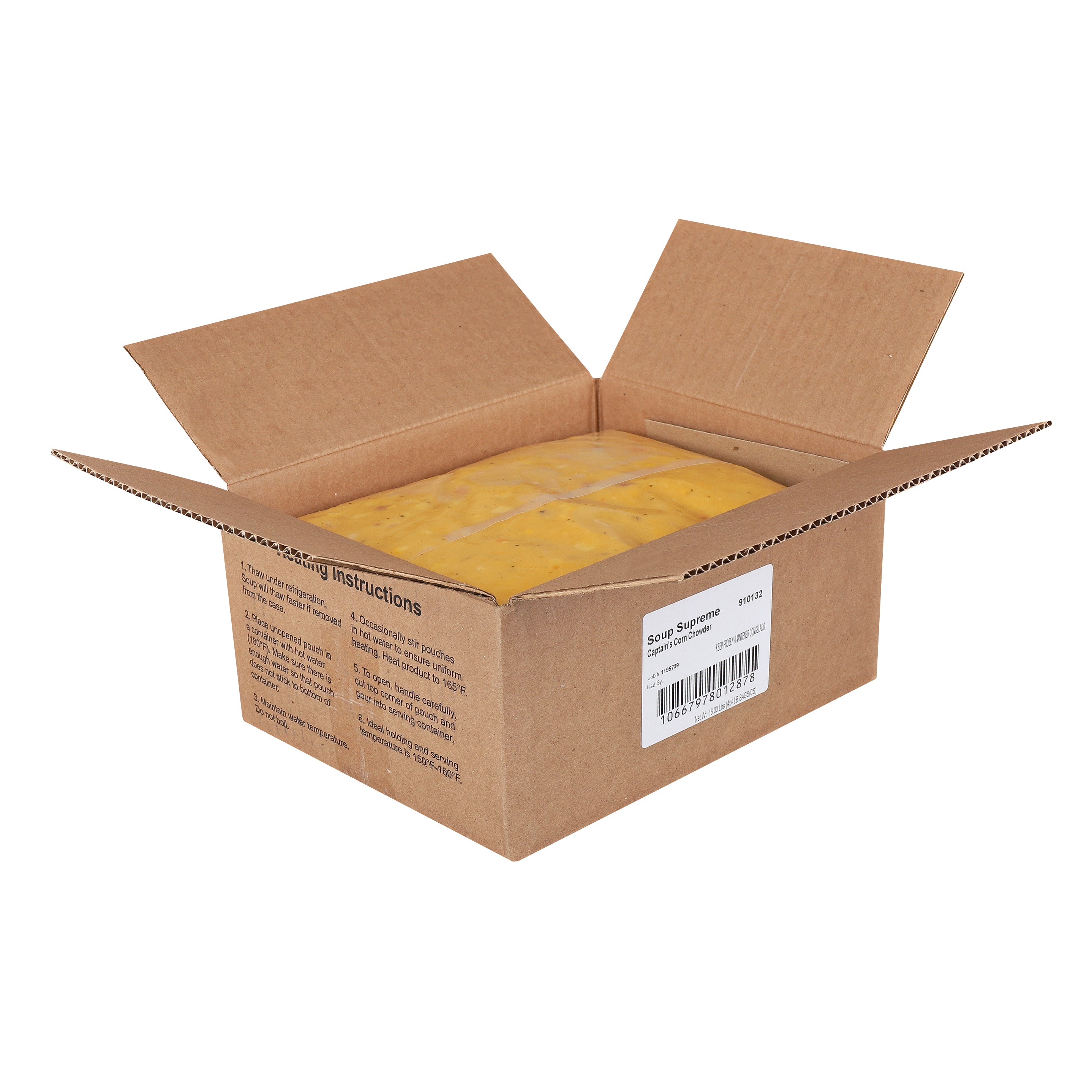 Captain's Corn Chowder 4 Pound Each - 4 Per Case.